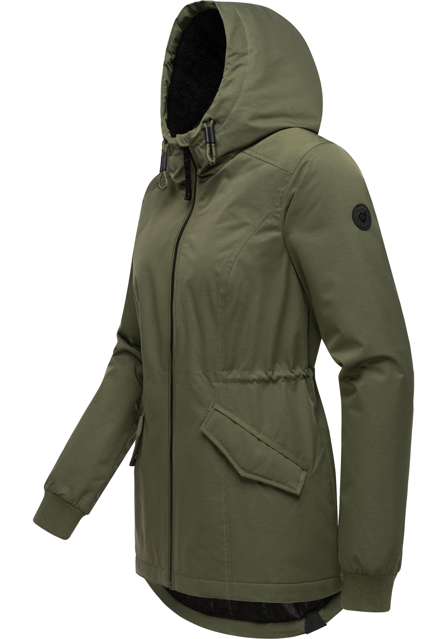 Ragwear Winterjacke »Dowey Warm Rain«, (1 St.), mit Kapuze, Wasserdichte Damen Jacke für den Winter