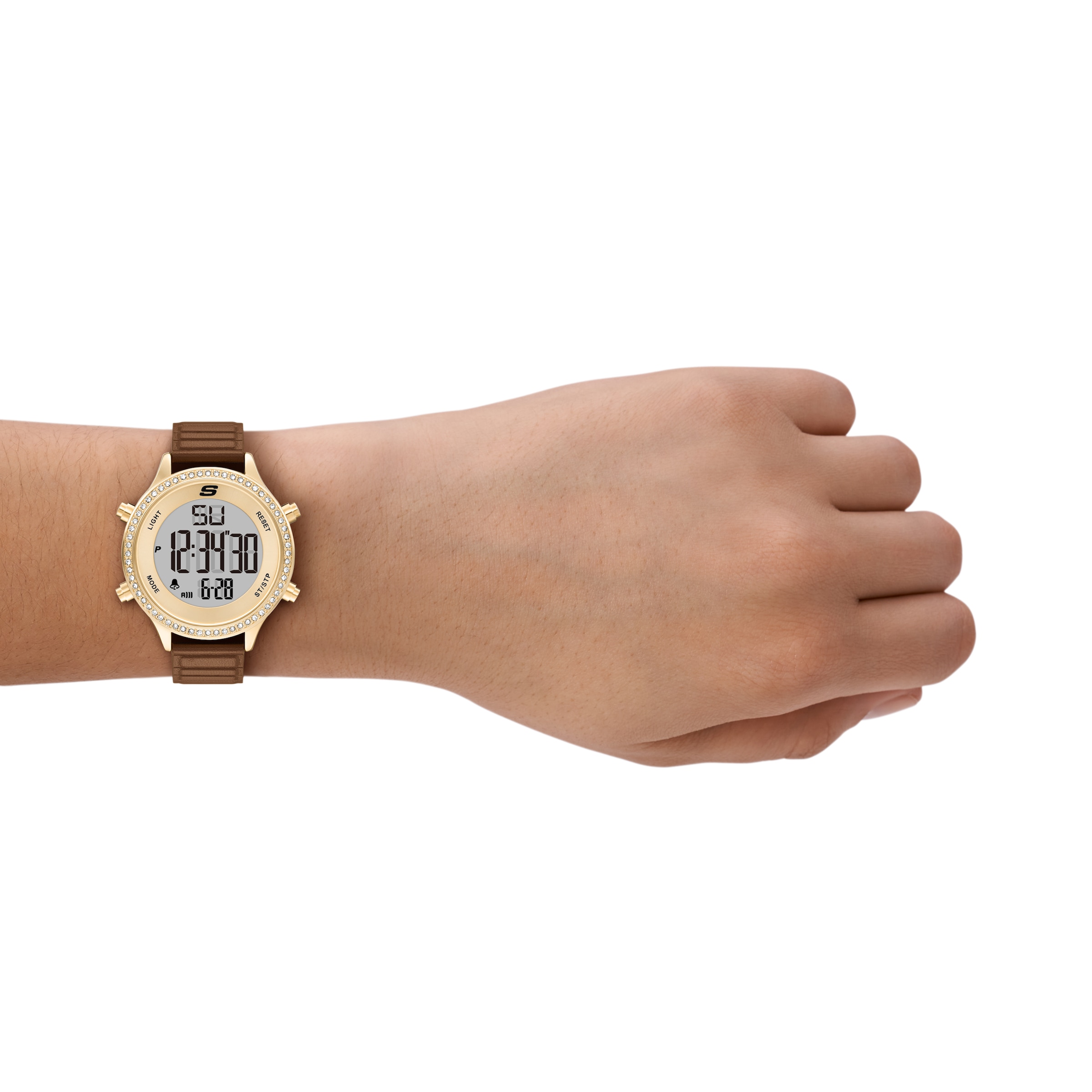 Skechers Chronograph »ALISO« Quarzuhr, Armbanduhr, Damenuhr, digital, Tag, Wochentag, Monat