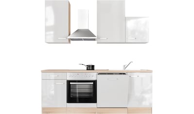 Küche »Florenz«, Breite 220 cm, mit und ohne E-Geräte lieferbar