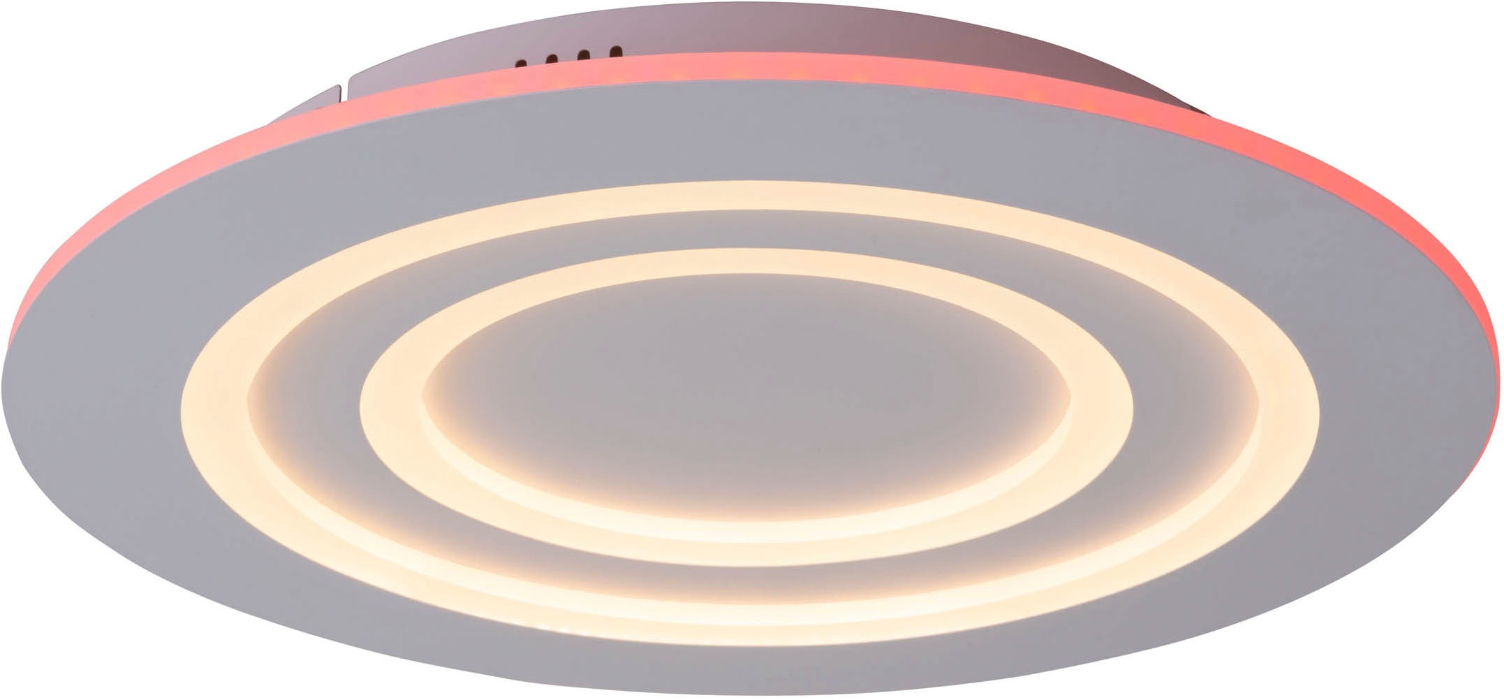 näve LED Deckenleuchte »Mirel«, 1 flammig, Leuchtmittel LED-Modul | LED fest integriert, RGB, CCT, Memory, Nachtlicht, stufenlos dimmbar per Funk-Fernbedienung