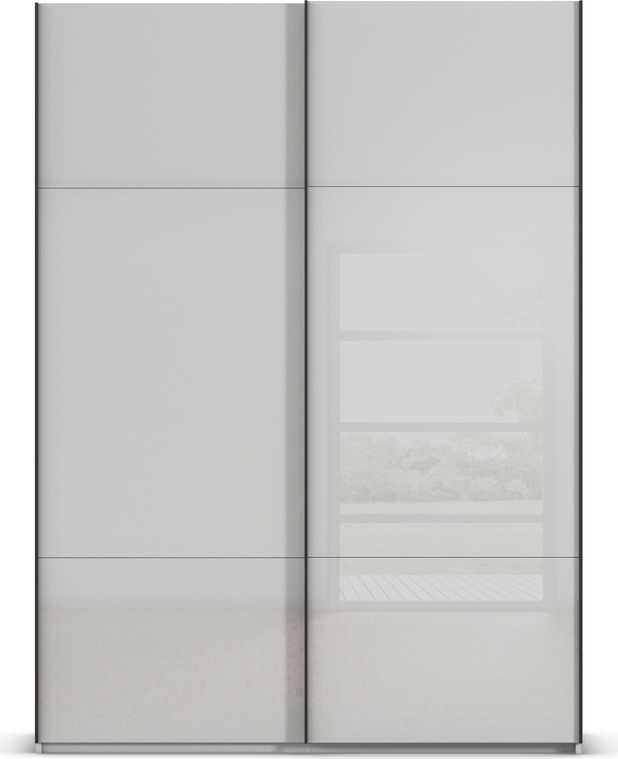 rauch Schwebetürenschrank »Kleiderschrank Schrank Garderobe Schlafzimmerschrank CONTIDO«, (in 3 verschiedenen Ausstattungen BASIC/CLASSIC/PREMIUM), aus hochwertigem Material in 6 Breiten 2 Griff-Farben MADE IN GERMANY