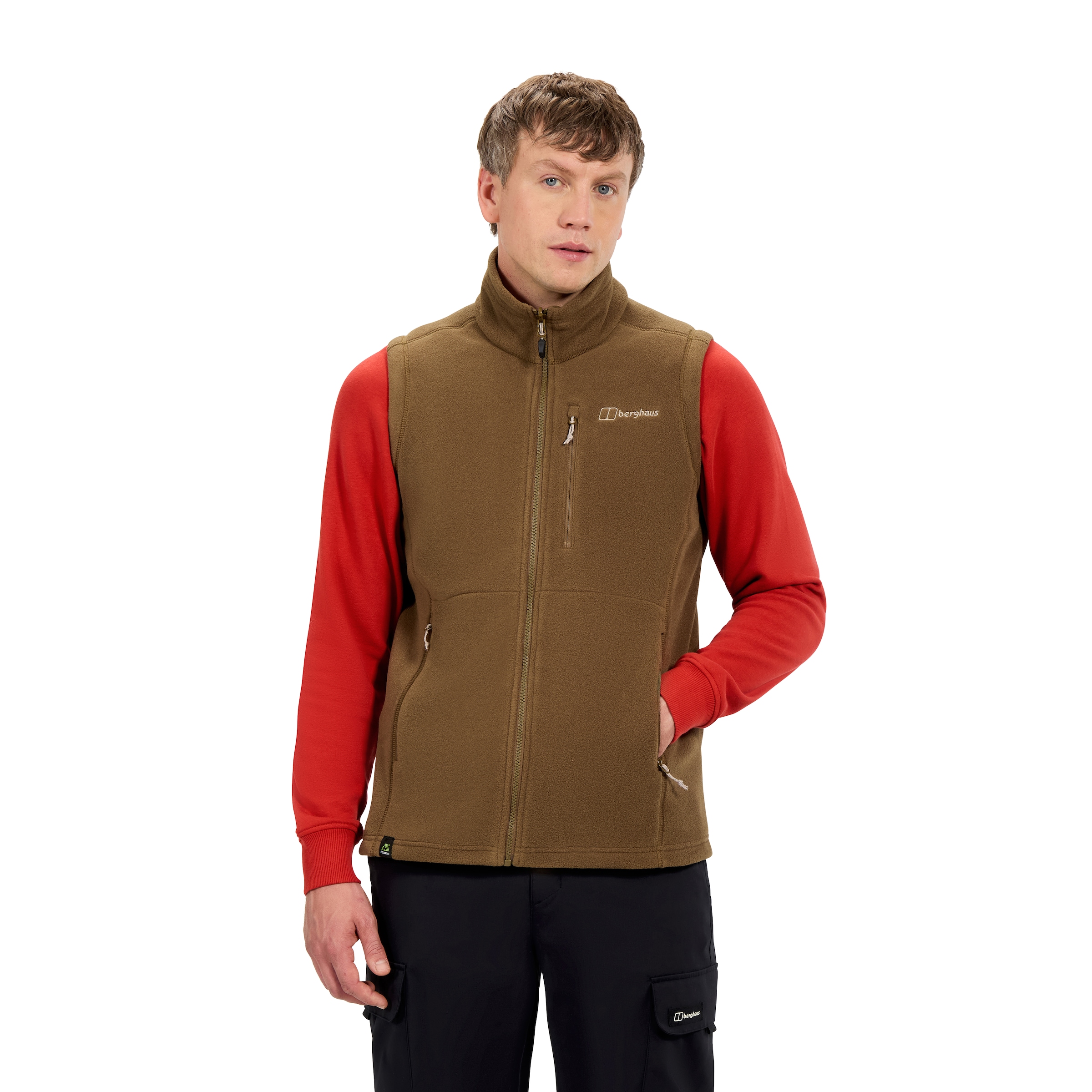 BERGHAUS Herren Fleeceweste "PRISM PT IA FLEECE VEST"bark, Gr. XL, Obermaterial: 100% Polyester, Westen
