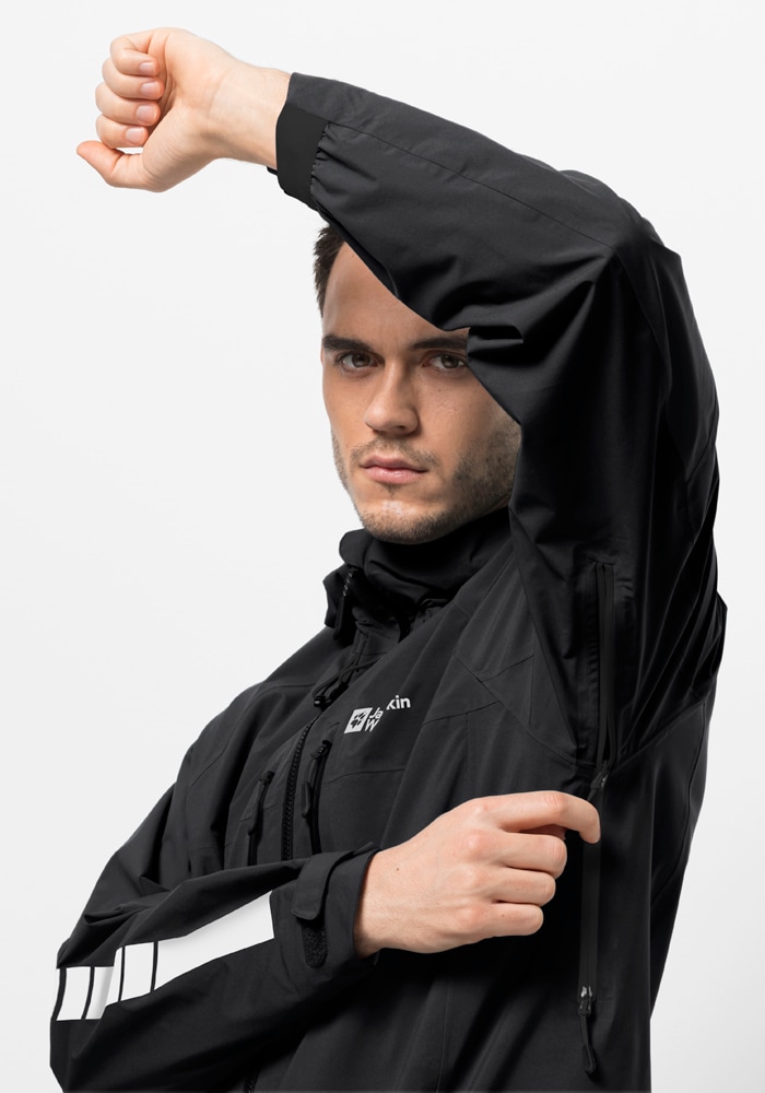 Jack Wolfskin Fahrradjacke »MOROBBIA 3L JKT M«, mit Kapuze