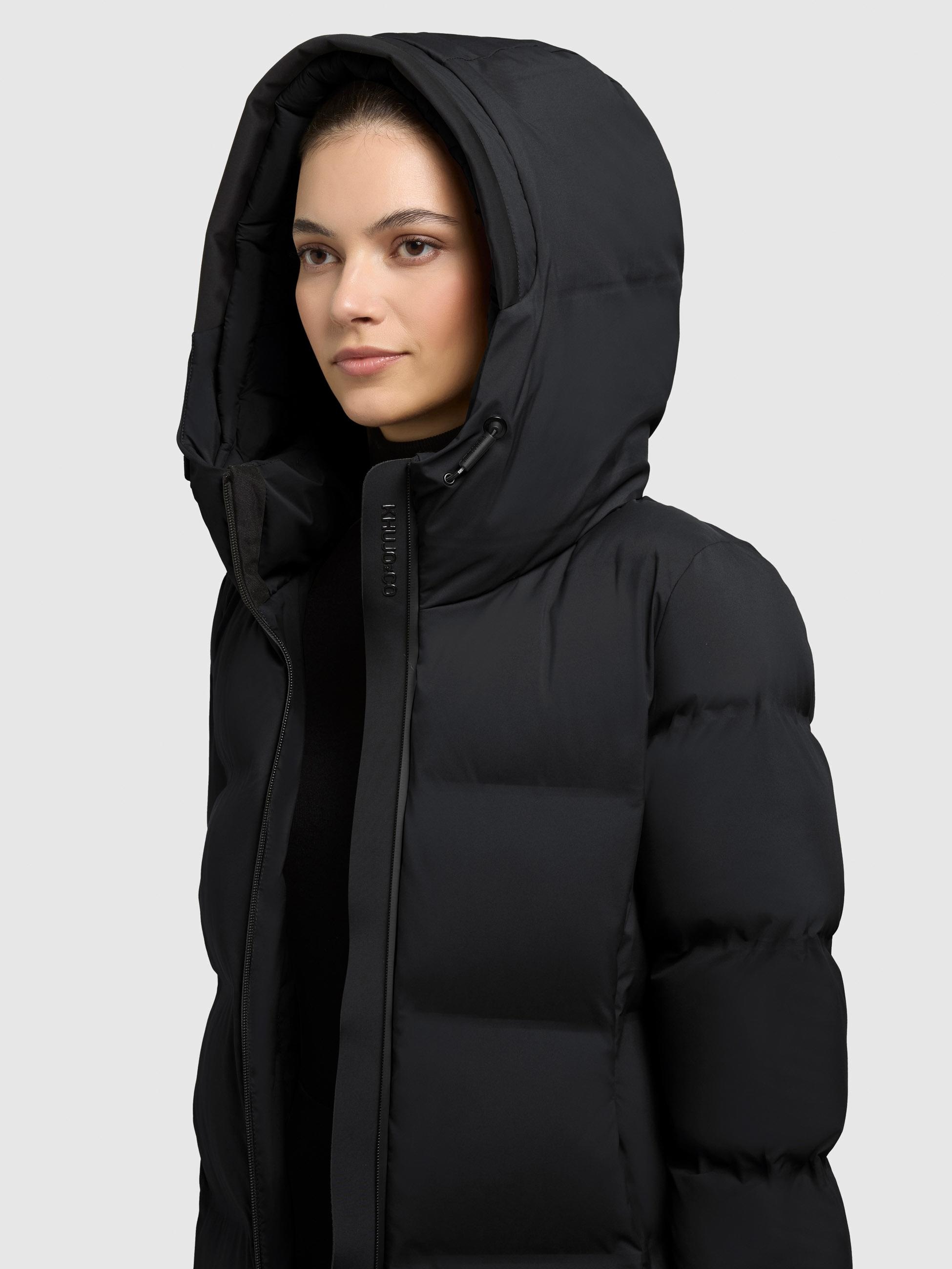 khujo Steppmantel »Finnie3« Warmer Damen Wintermantel mit großer Kapuze