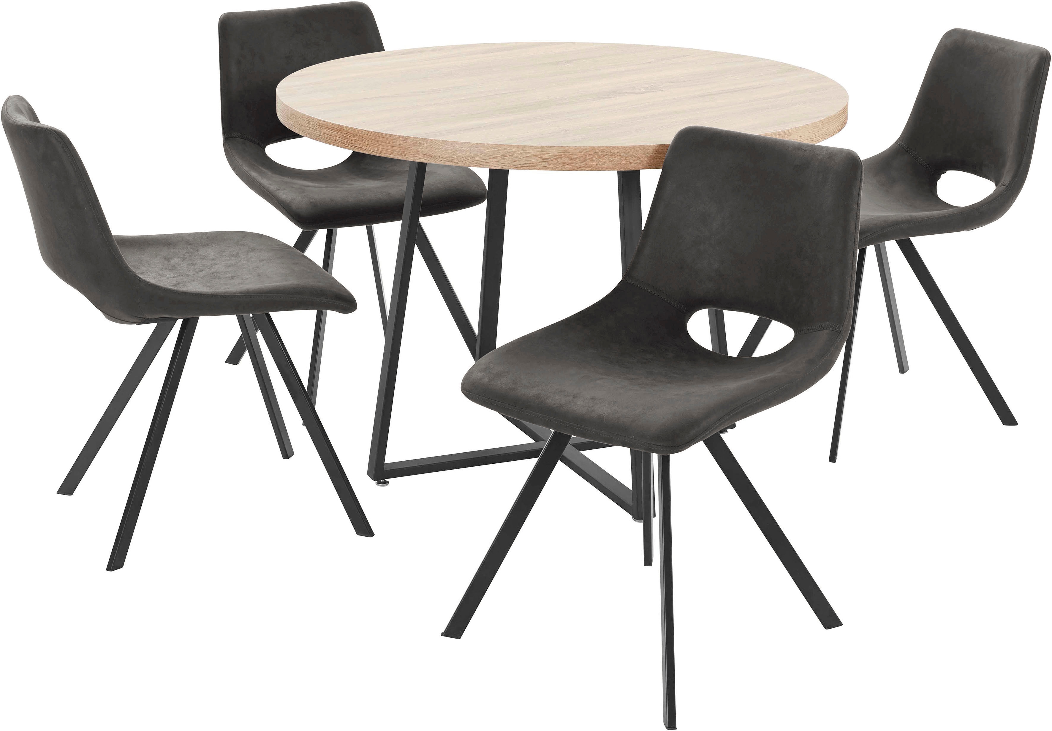 Home affaire Essgruppe 5 Stk. tlg. mit 4 Stühle günstig online kaufen