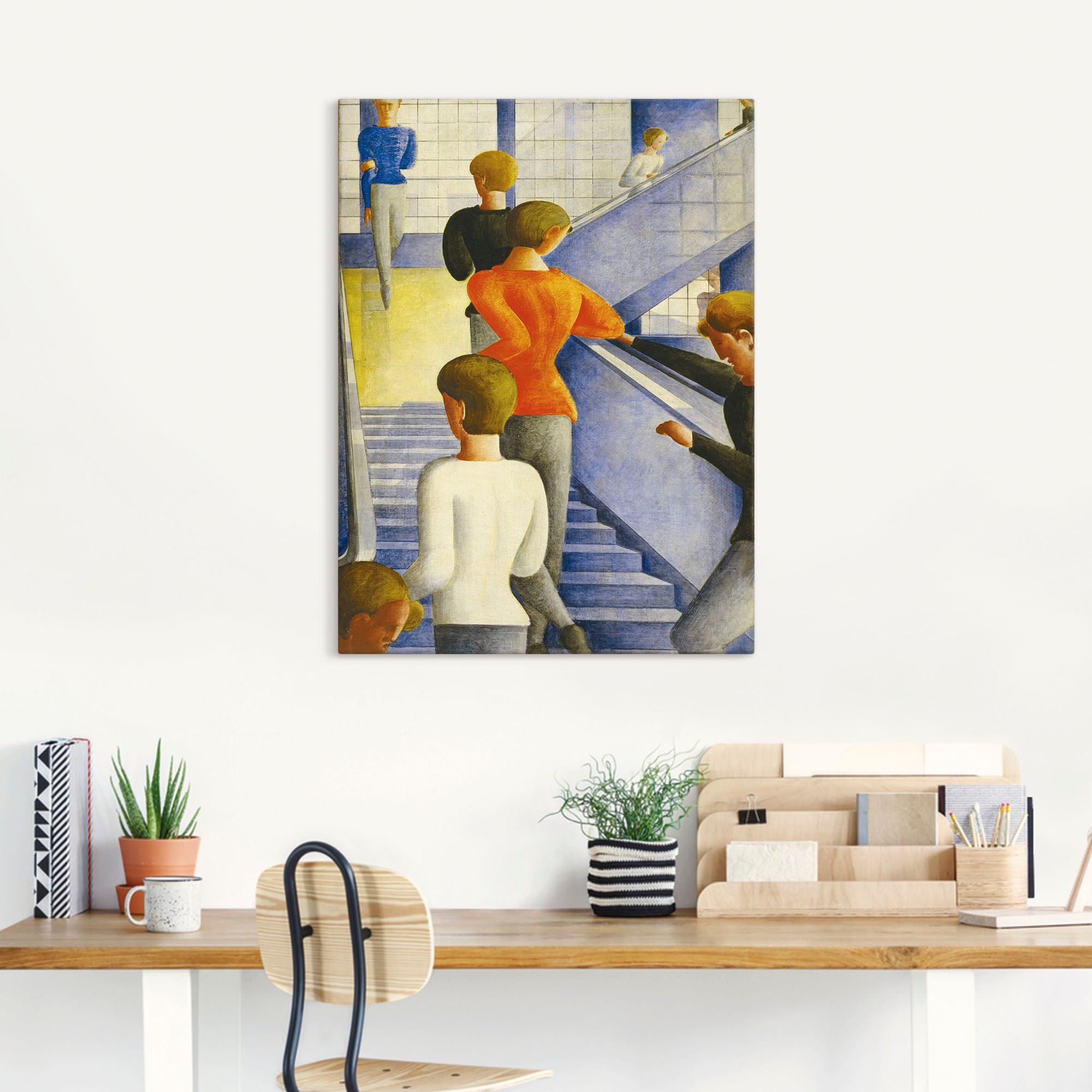 Artland Wandbild »Bauhaustreppe. 1932«, Gruppen & Familien, (1 St.), als Alubild, Outdoorbild, Leinwandbild, Poster, Wandaufkleber