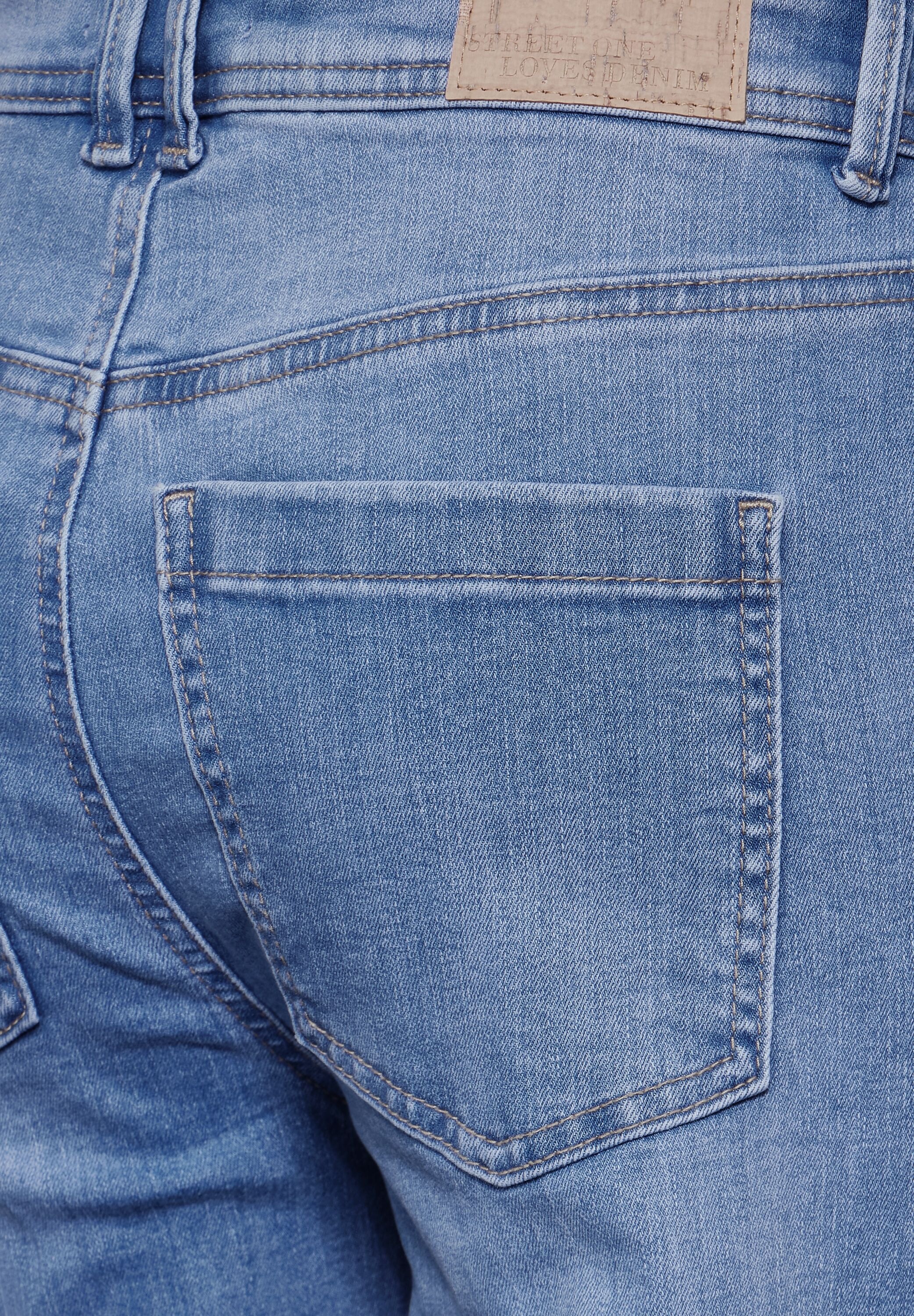 STREET ONE 7/8-Jeans, softer Materialmix