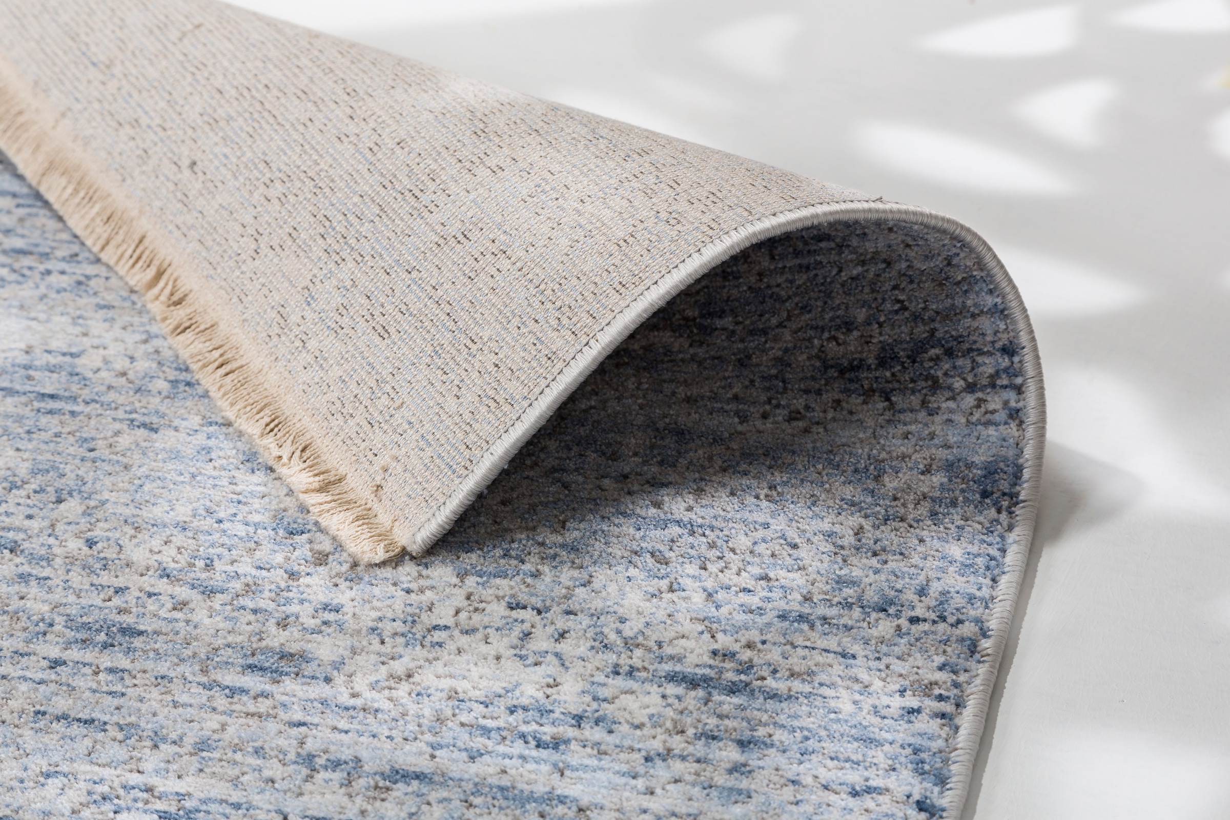 SCHÖNER WOHNEN-Kollektion Teppich »Charme 240«, rechteckig, 6 mm Höhe, leichter Kurzflor, Fransen, Wohnzimmer