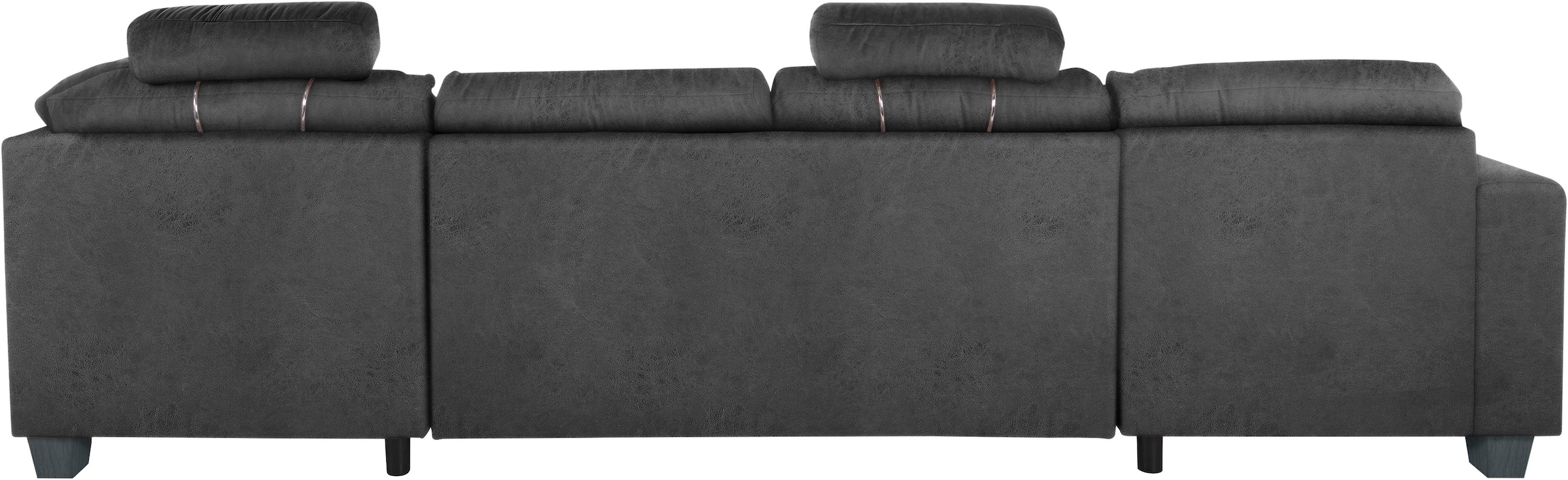 TRENDMANUFAKTUR Wohnlandschaft »Chamber, U-Form«, inklusive zwei Kopfstützen, wahlweise mit Bettfunktion
