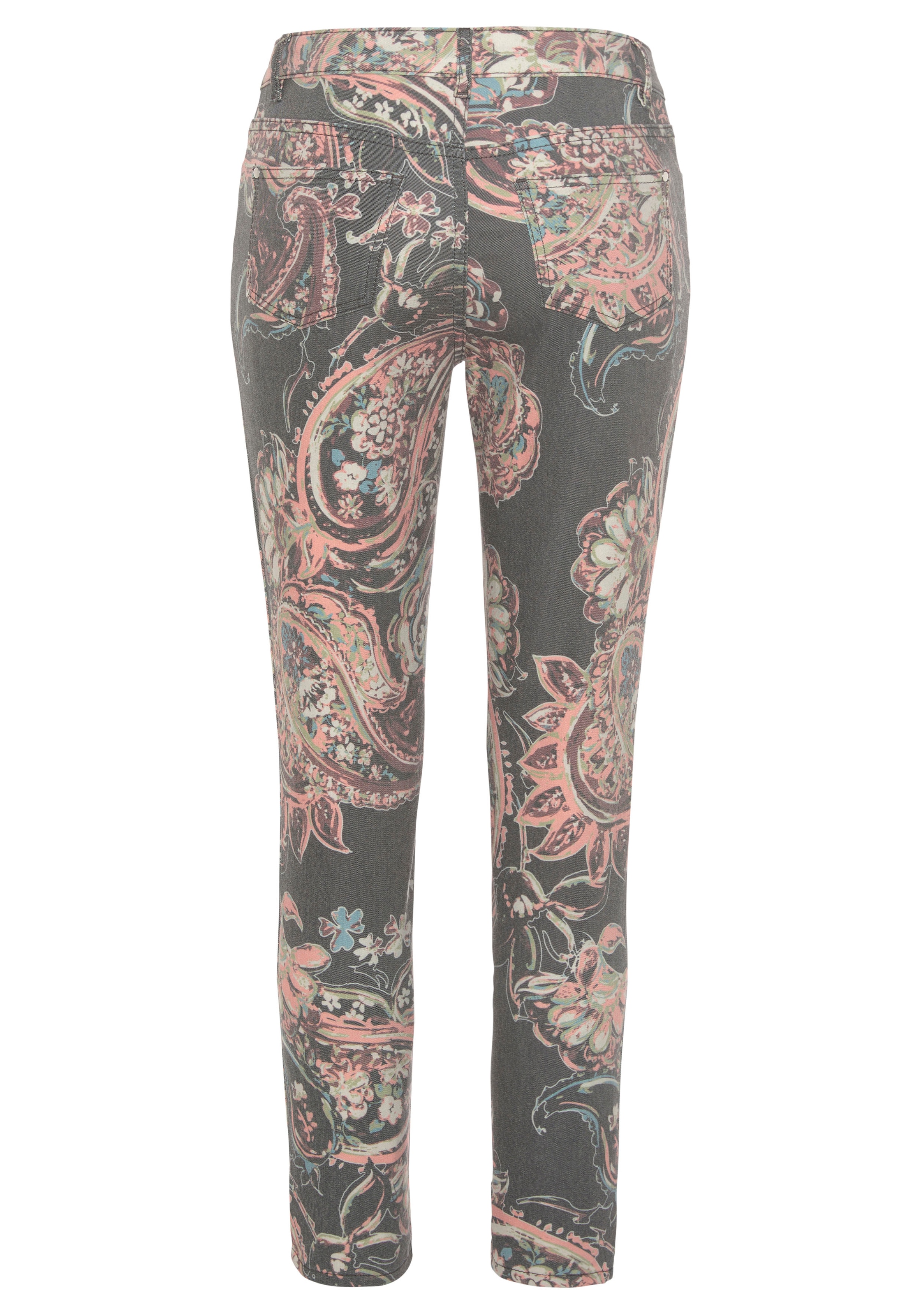 LASCANA 7/8-Jeggings, mit Paisleyprint, schmale Passform, Super-Stretch-Qualität