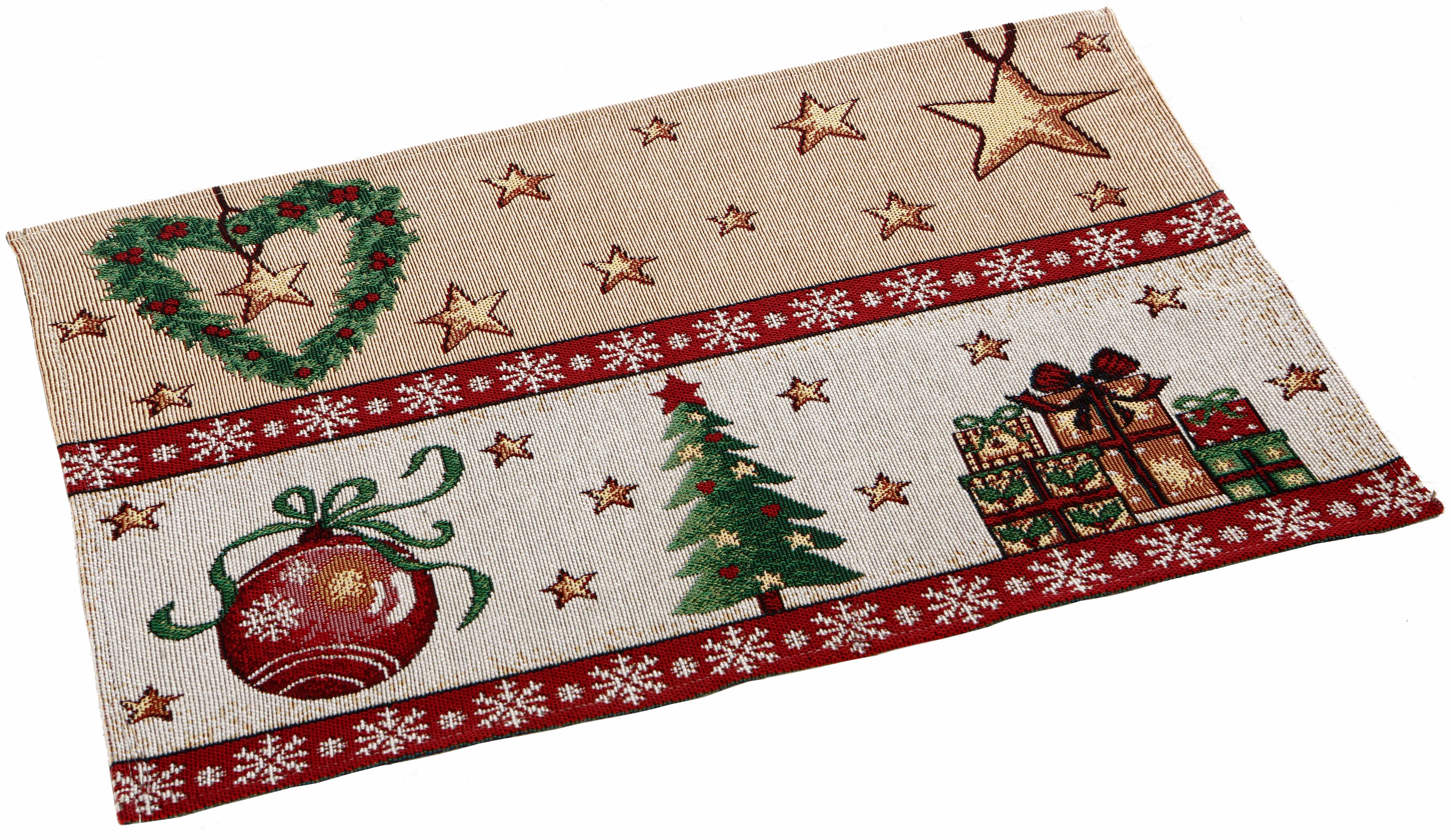 Dreams Platzset "Gobelin, Weihnachtsdeko" rechteckig, aus Stoff, waschbar