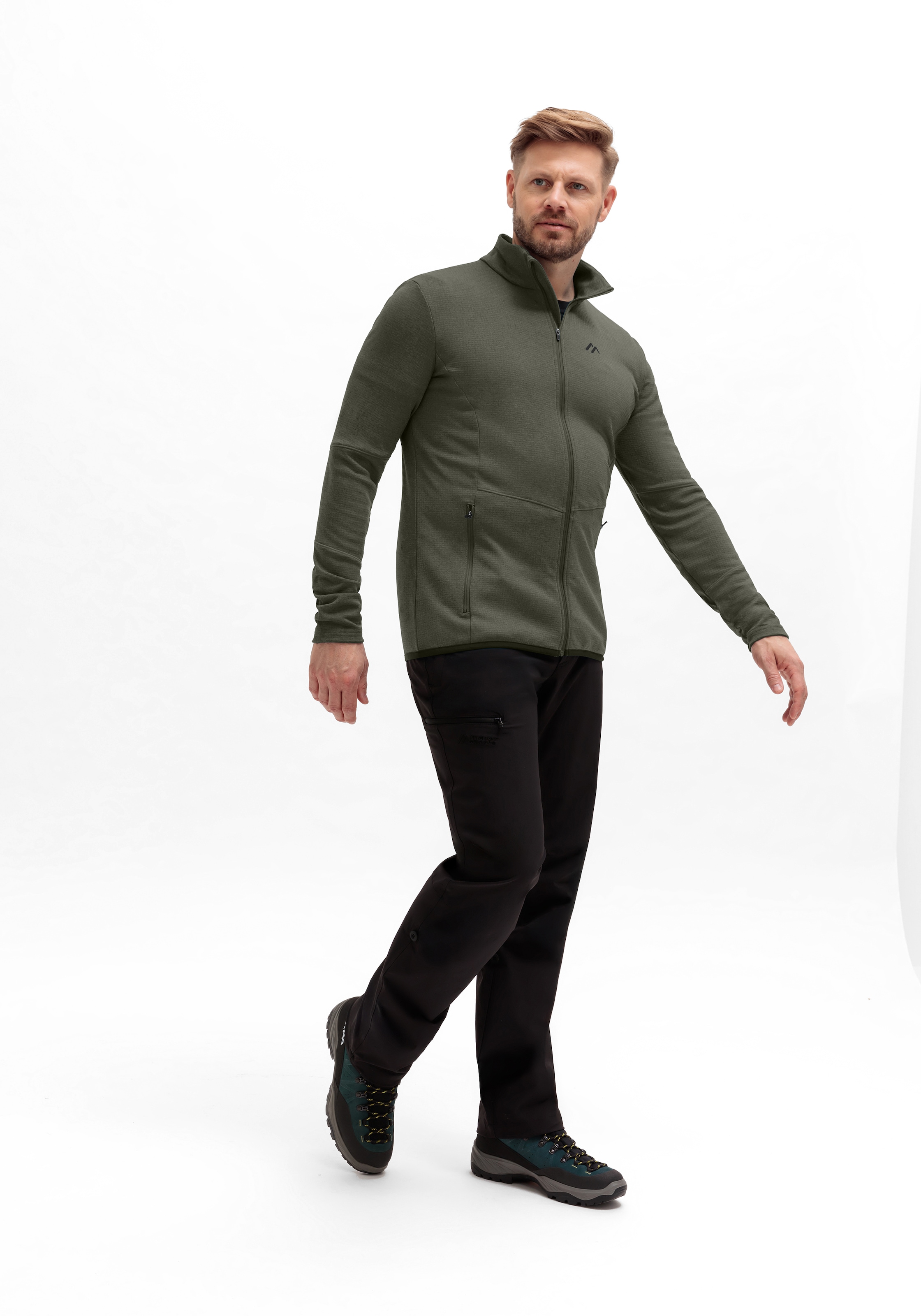 Maier Sports Fleecejacke »Sinaia M« Herren Midlayer, atmungsaktiv und schnelltrocknend, Slim Fit