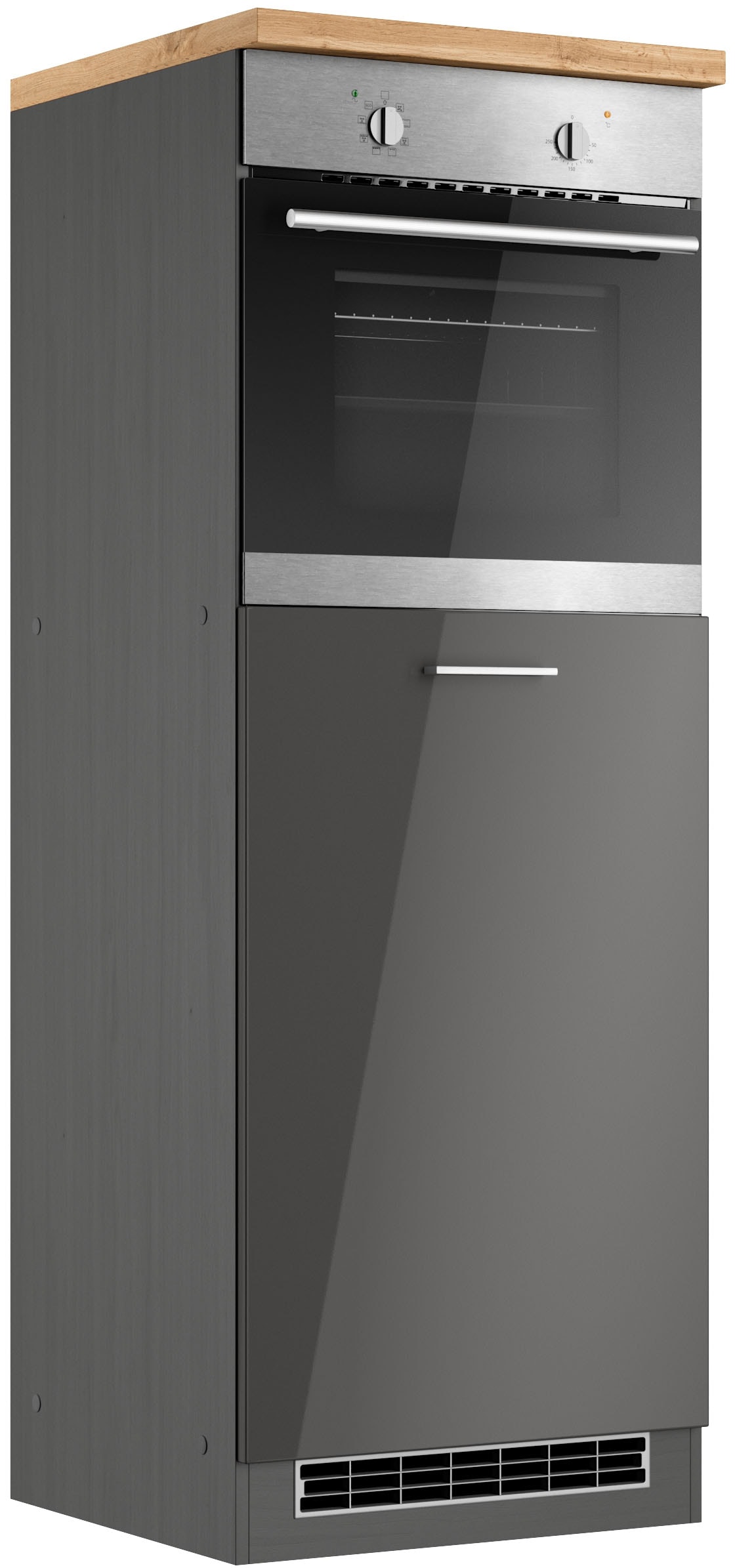 KOCHSTATION Backofenumbauschrank "KS-Milan", Ofenumbauschrank 60 cm, matte günstig online kaufen