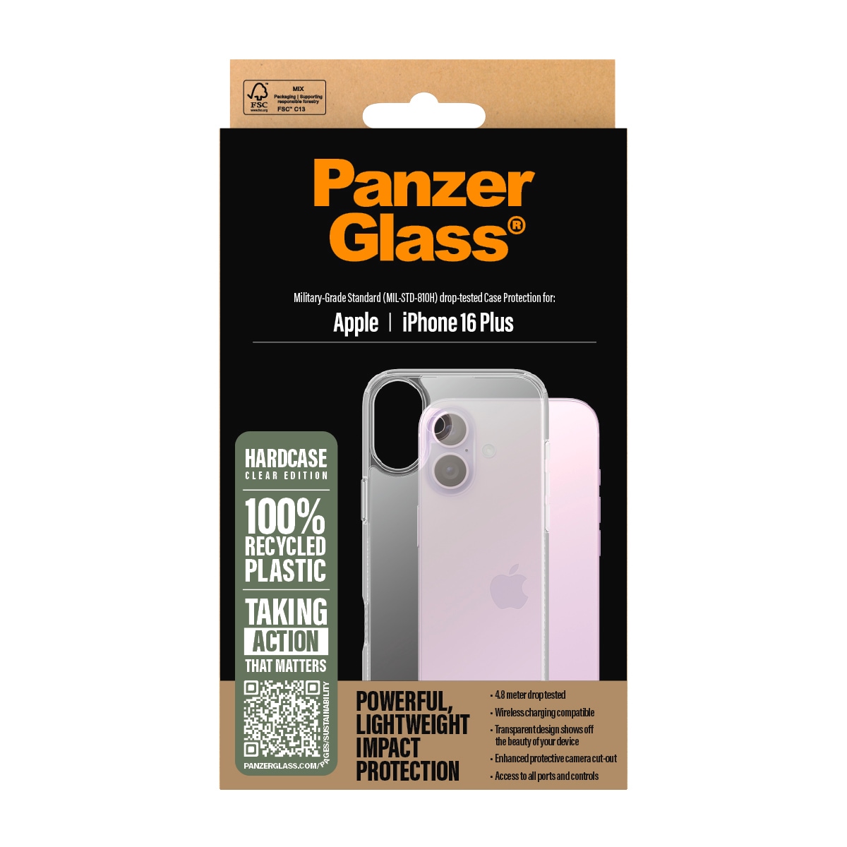 CARE by PanzerGlass Handyhülle »HardCase für Apple iPhone 16 Plus«, Backcover, Schutzhülle, Handyschutzhülle, Case, Schutzcase, stoßfest