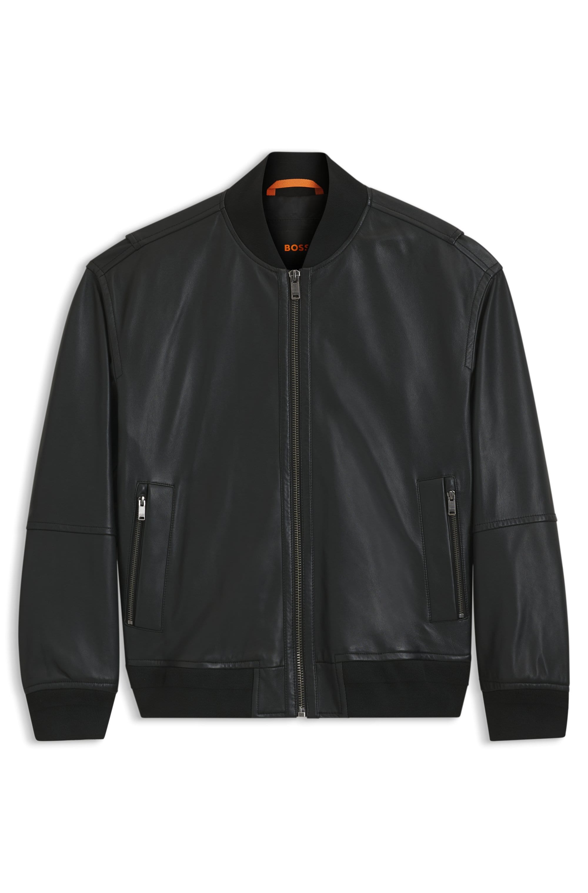 BOSS ORANGE Lederjacke "Jobrice", regular fit, weiches Material günstig online kaufen