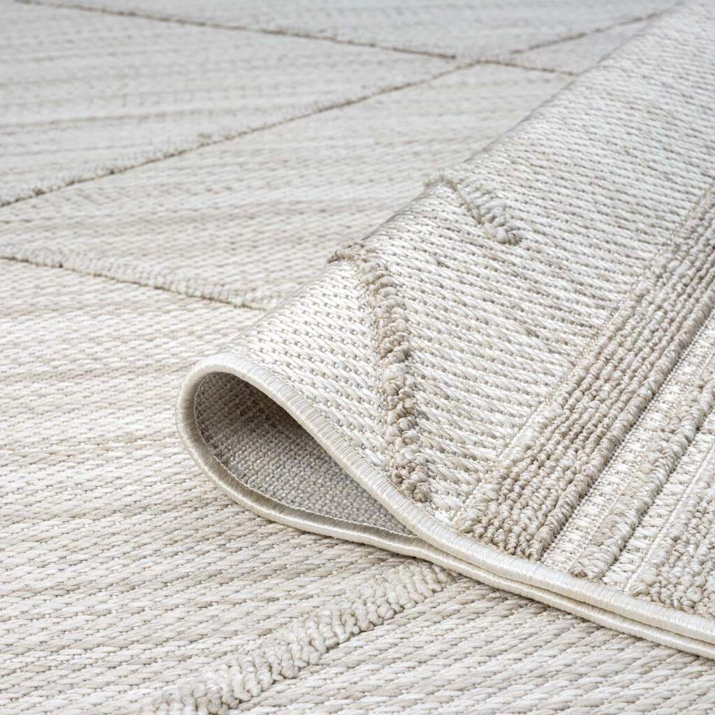 Carpet City Teppich »CLASICO 8931«, rund, 11 mm Höhe, Kurzflor, Hochtief-Muster, Boho, Wohnzimmer