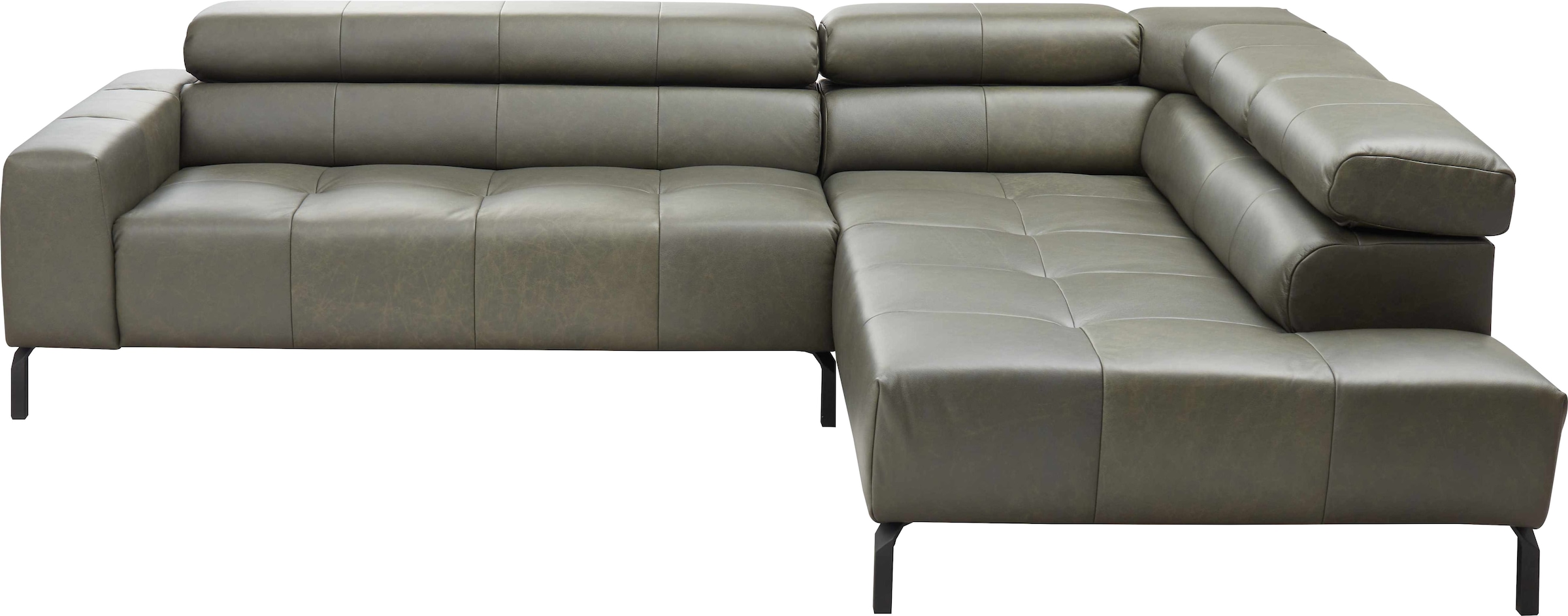 Home affaire Ecksofa "Claya, L-Form, incl. Kopfteilverstellung, Breite 276 cm" wahlweise elektrischer Sitzvorzug