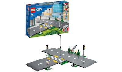 Konstruktionsspielsteine »Straßenkreuzung mit Ampeln (60304), LEGO® City Town«, (112 St.)