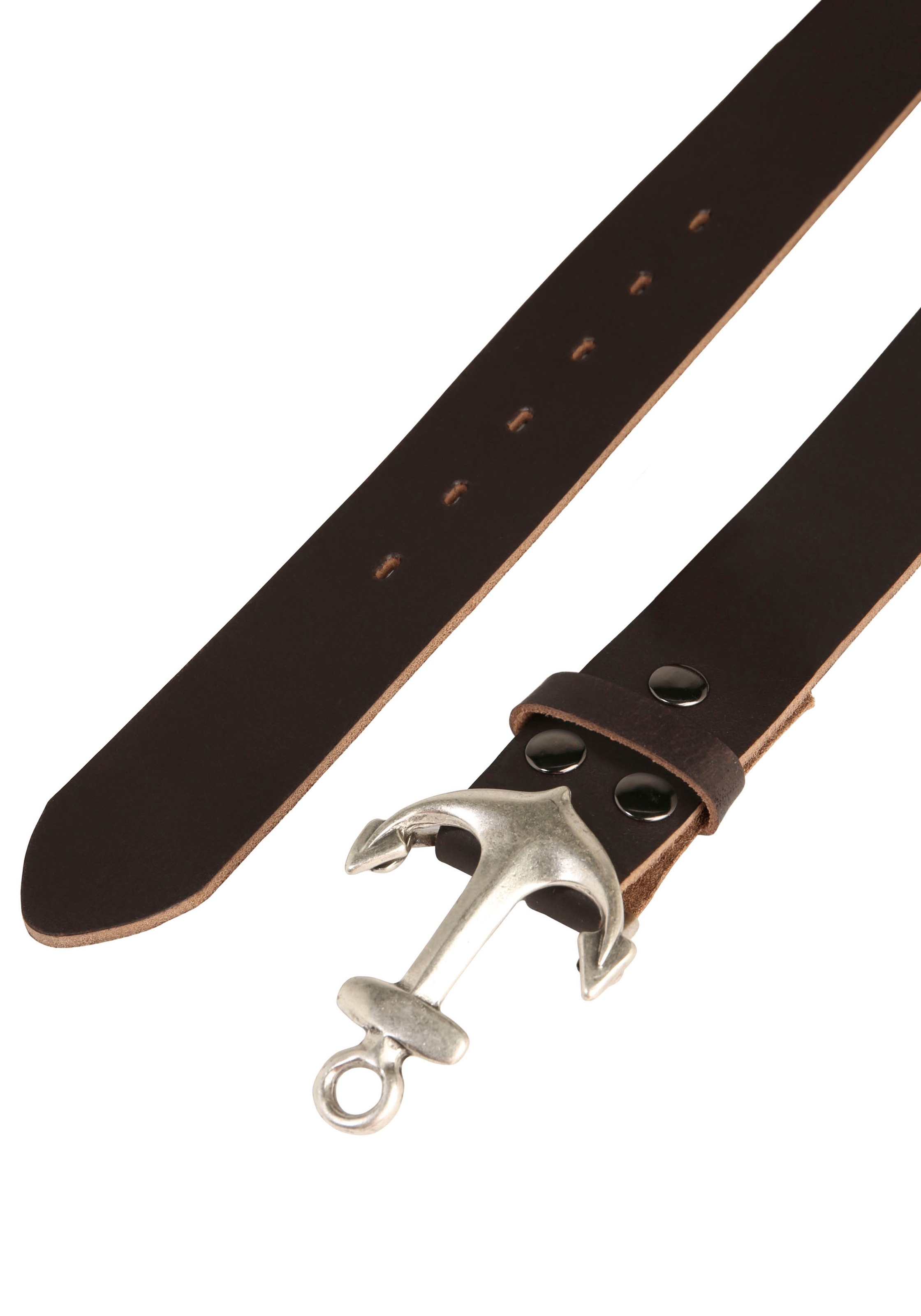 Rettungsring Gürtel Ledergürtel mit austauschbarer Schließe "Anker SO19" günstig online kaufen