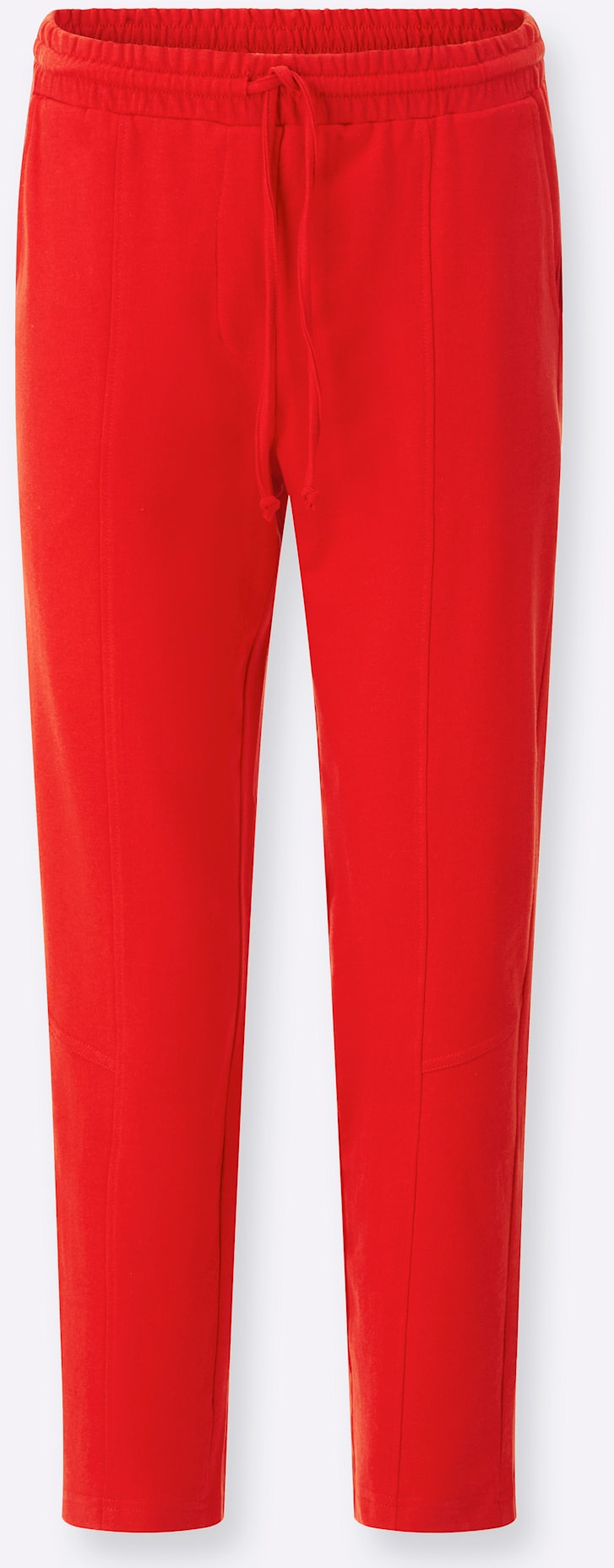 7/8-Hose CLASSIC BASICS, Damen, Gr. 42, Normalgrößen, rot, 50% Baumwolle, 50% Polyester, unifarben, Hosen 7/8-Hose 3