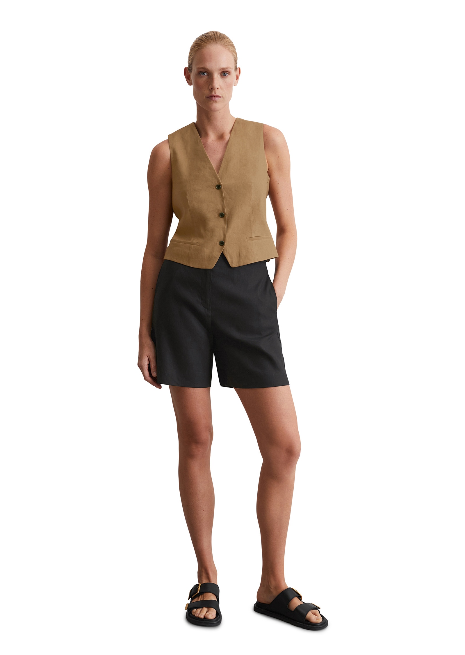 Marc O'Polo Shorts »aus Leinen-Viskose-Stretch«