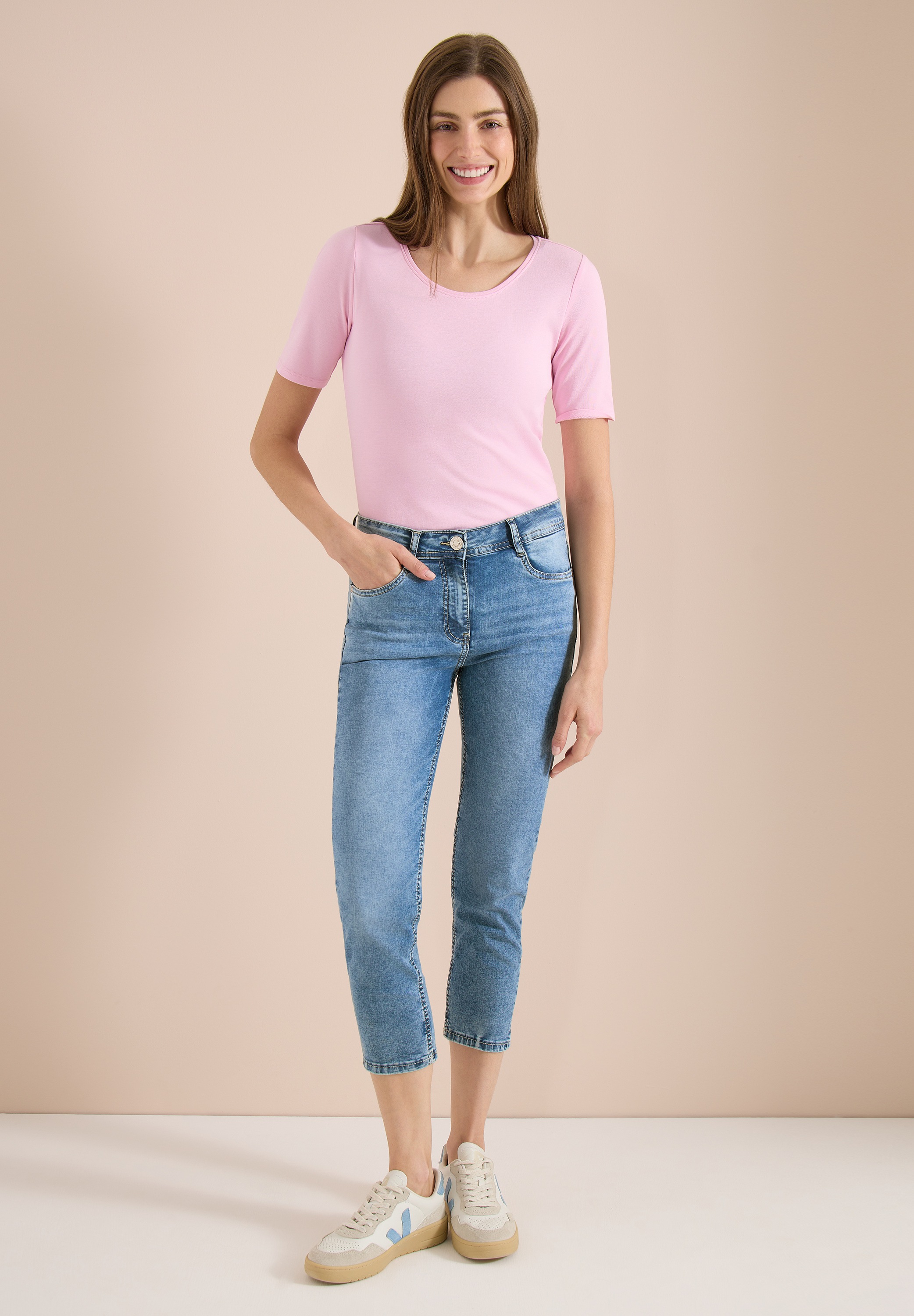 Cecil Slim-fit-Jeans High Waist