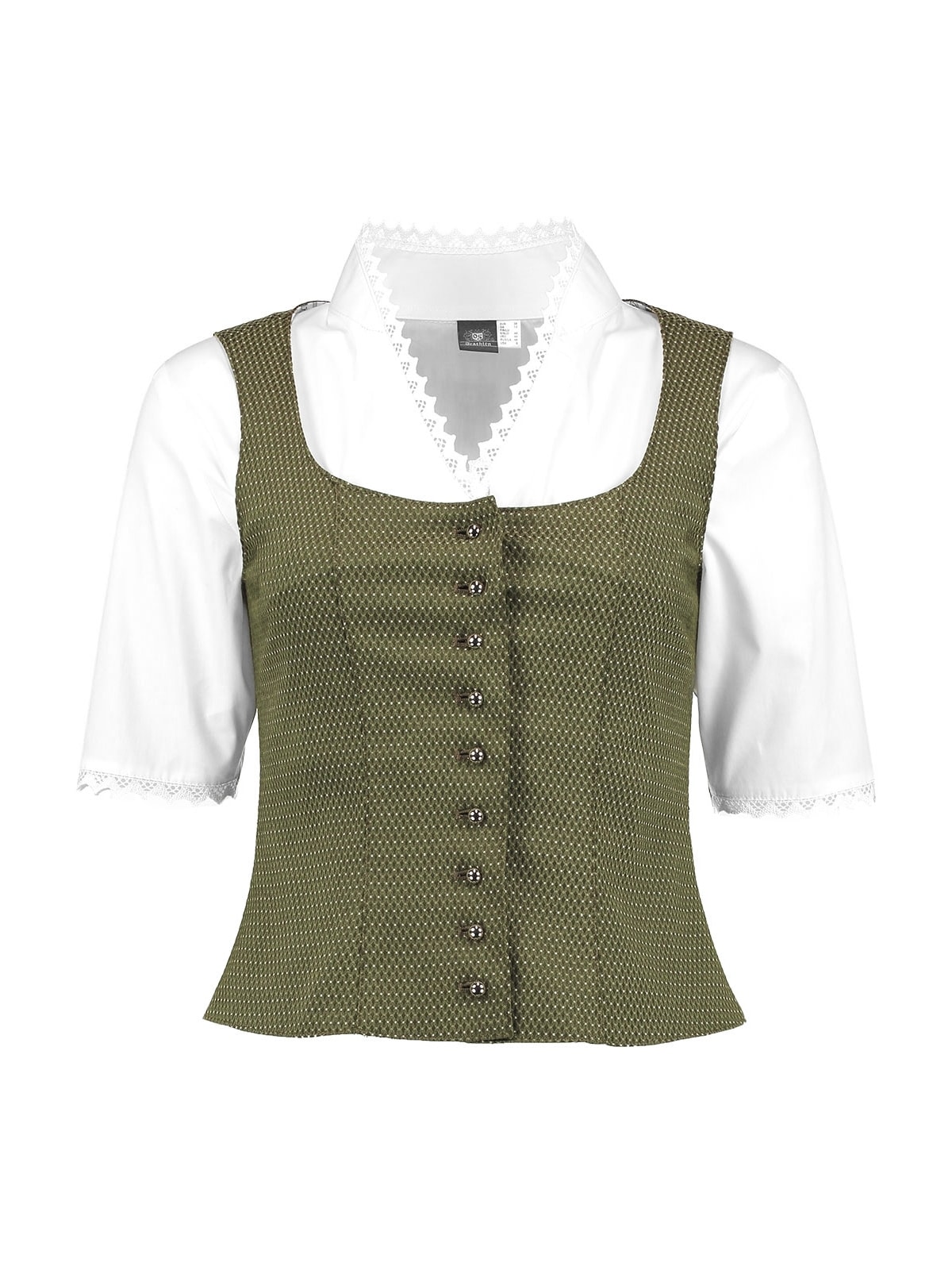 OS-Trachten Trachtenbluse "Mieder 453000-3924"