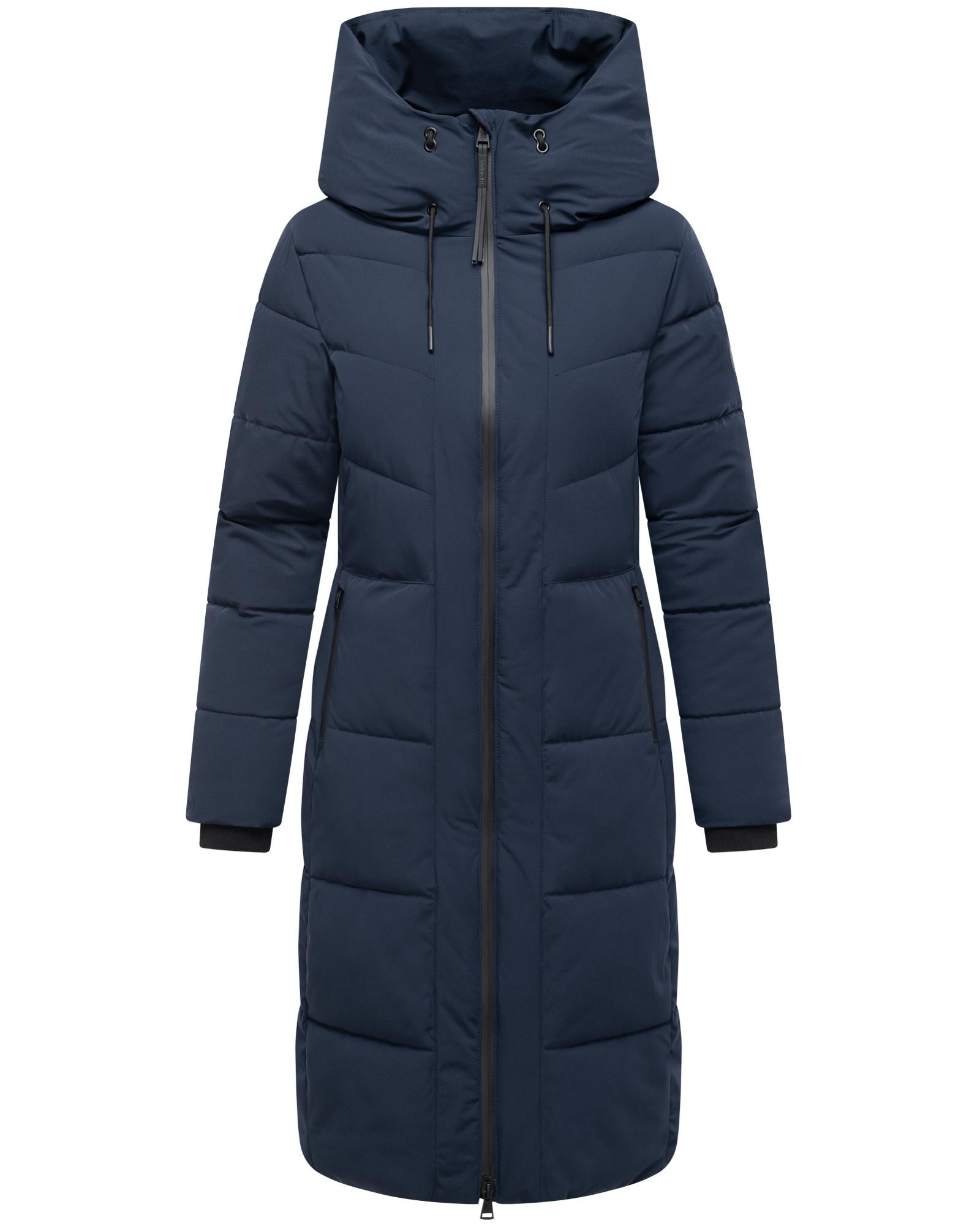 Navahoo Steppmantel "Schokokuss XIV" Warmer Damen gesteppter Wintermantel mit Kapuze