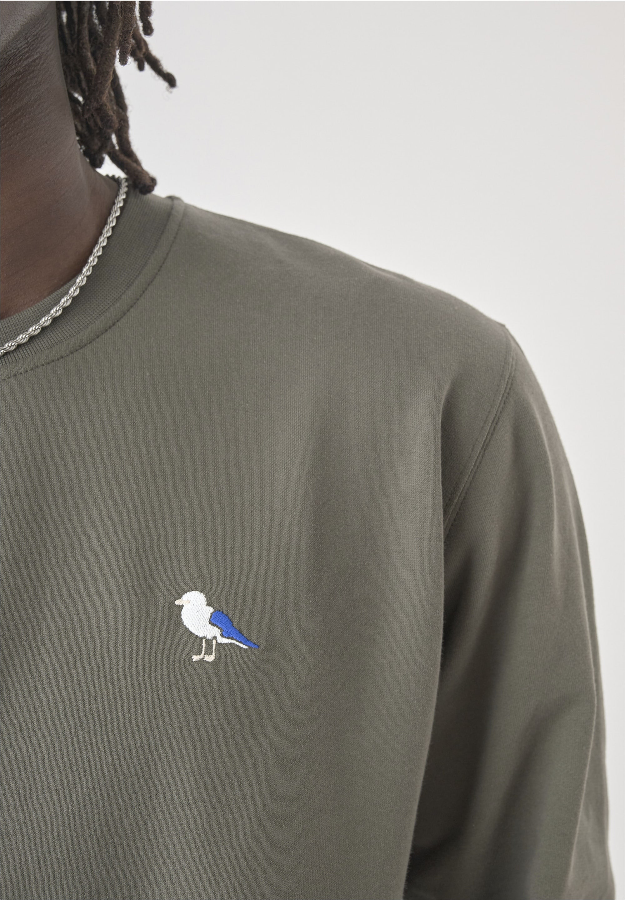 Cleptomanicx Sweatshirt »Embro Gull«, mit kleiner Möwen-Stickerei