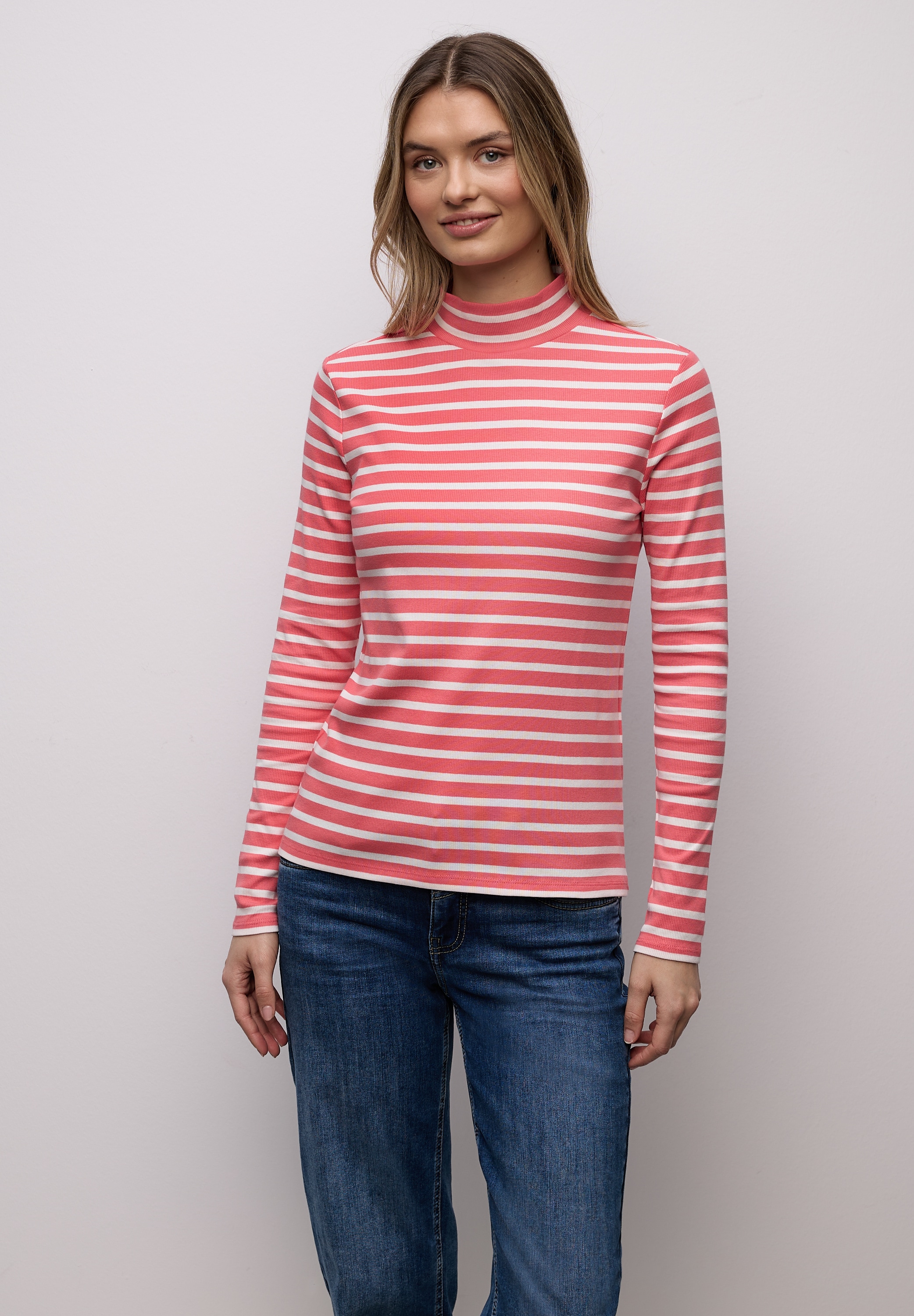 STREET ONE Langarmshirt mit Turtleneck günstig online kaufen