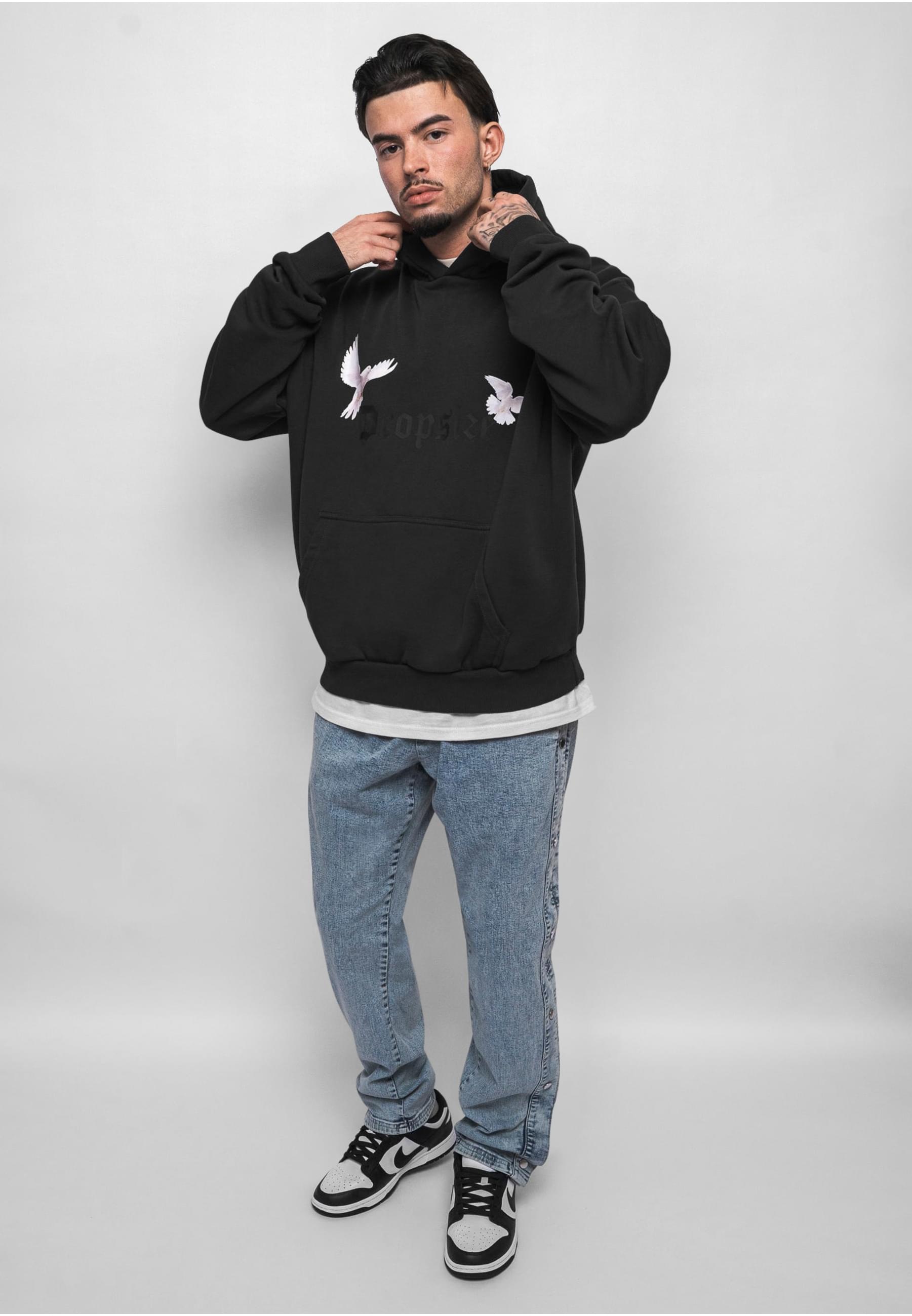Dropsize Kapuzensweatshirt »Dropsize Herren Heavy Oversize Doves Hoodie«, (1 tlg.)