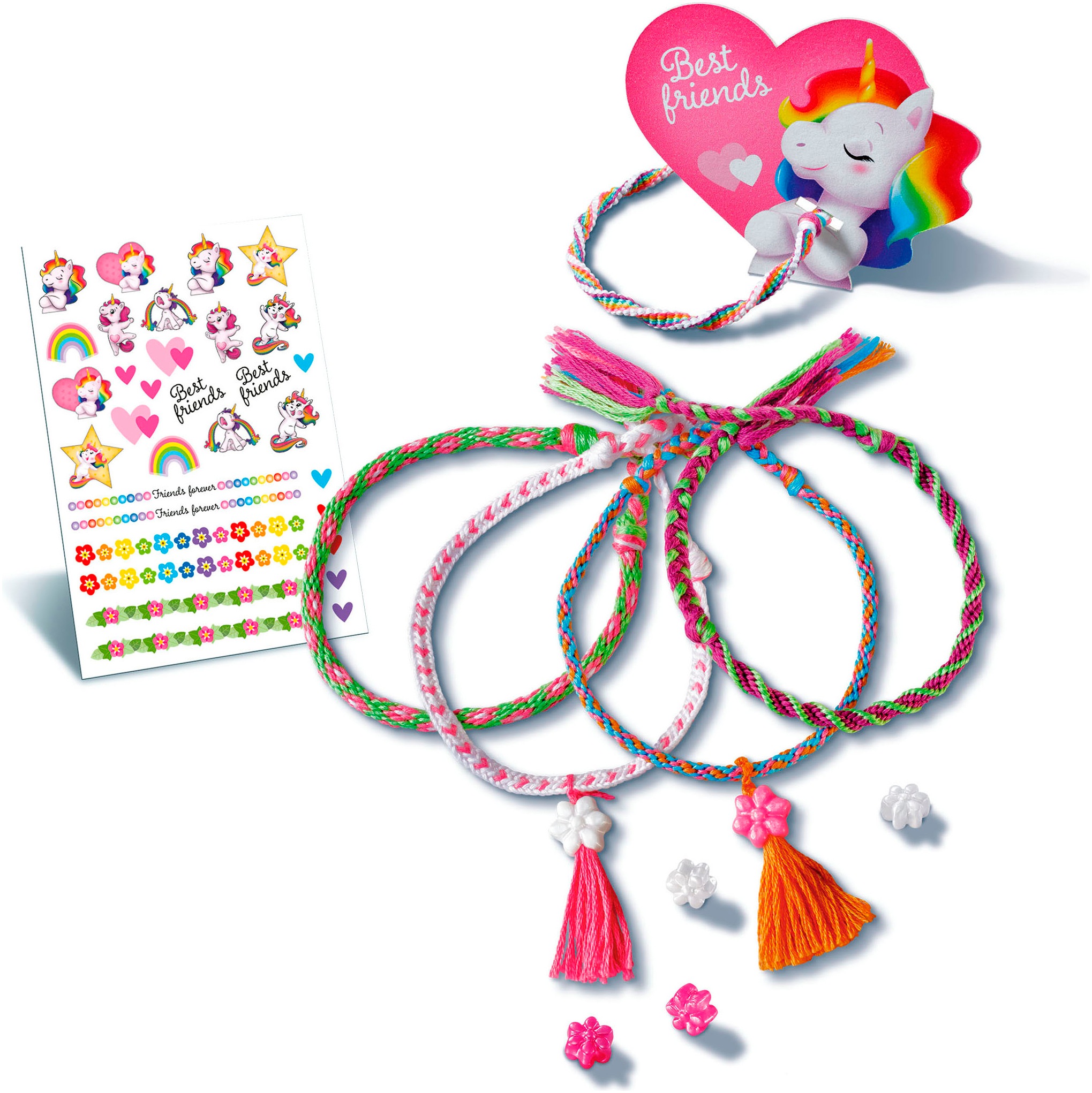 Ravensburger Kreativset »BeCreative Midi, Freundschaftsbändchen Kumihimo & Tattoos«, Made in Europe