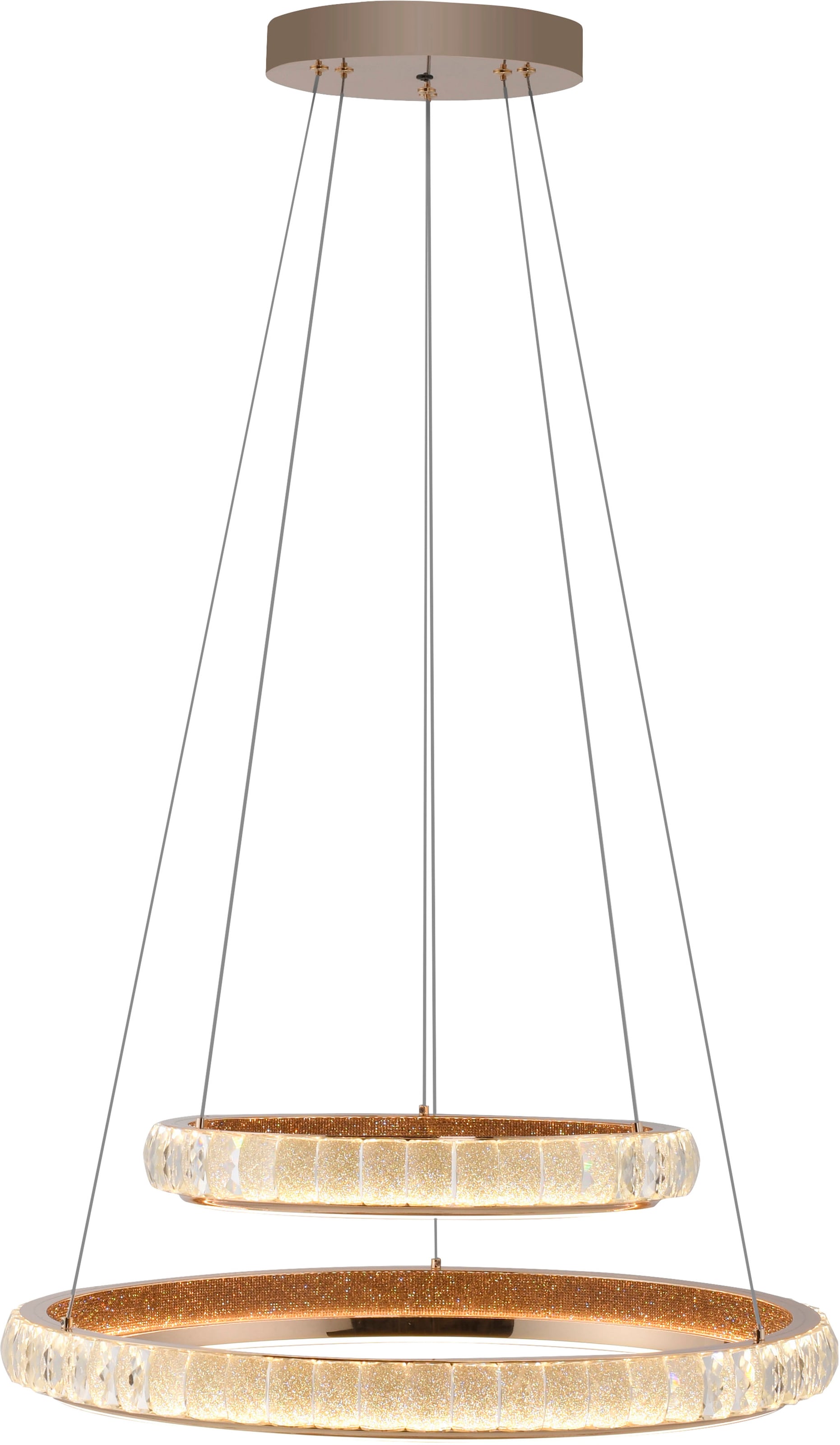 Paul Neuhaus LED Pendelleuchte »GLAMORA« LED-Board 1 Stk. warmweiß - kaltweiß CCT(2700-5000K), stufenlos dimmbar über Fernbedienung, Memoryfunktion