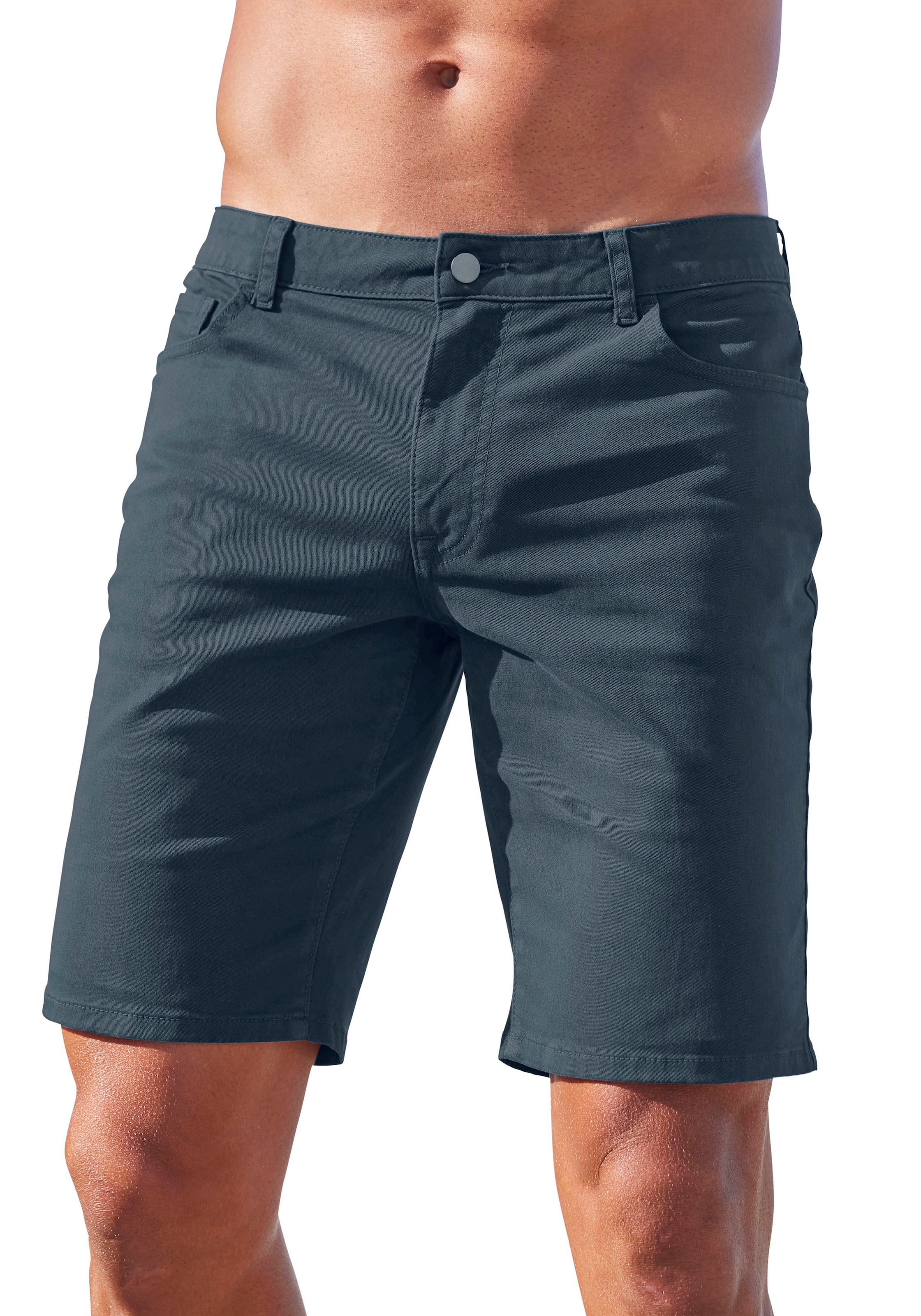 John Devin Shorts »regular-fit«, 5-Pocket Chino-Shorts aus elastischer Baumwoll-Qualität