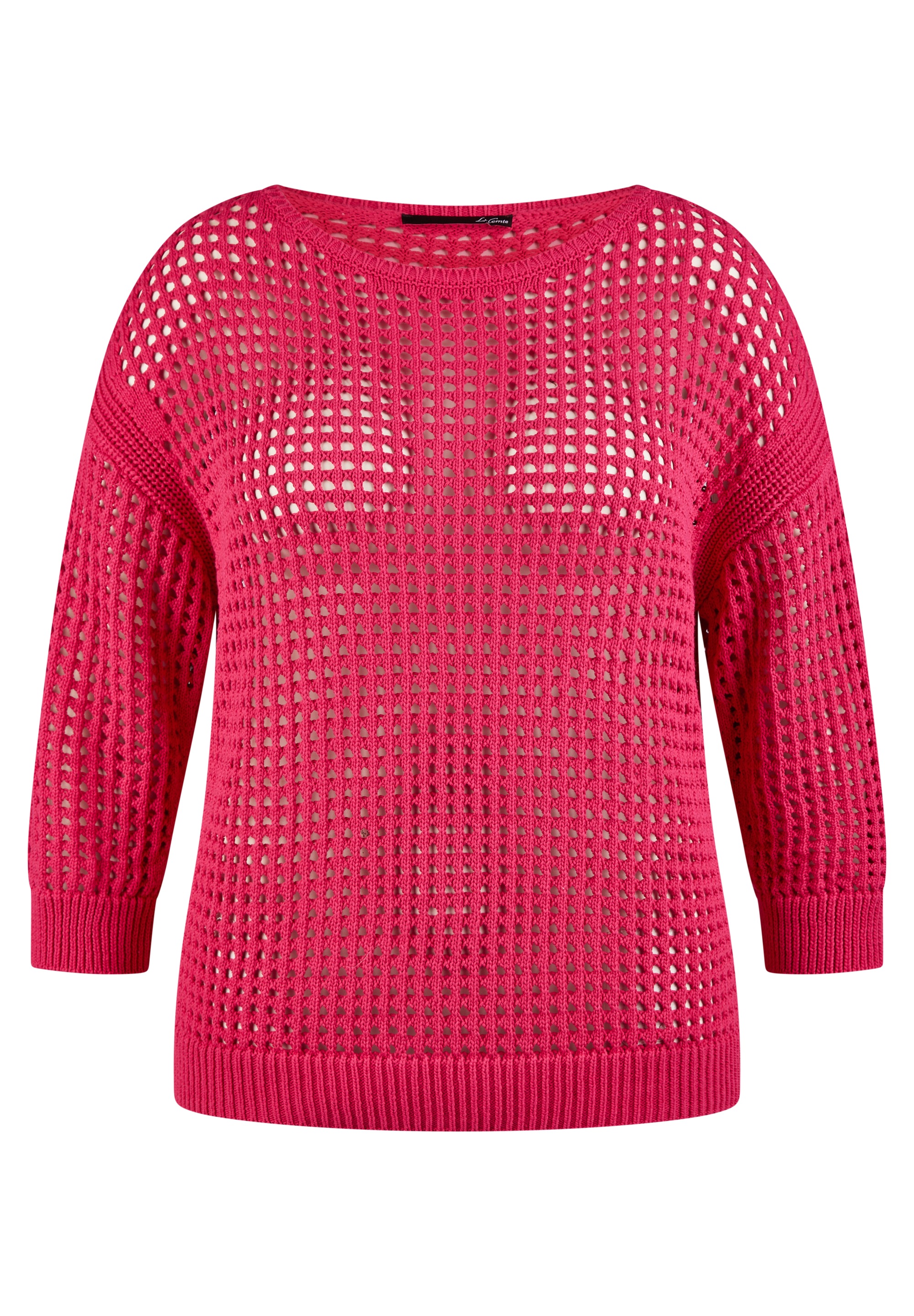 LeComte Strickpullover "LeComte Lochstrick Pullover mit 3/4 Arm" günstig online kaufen