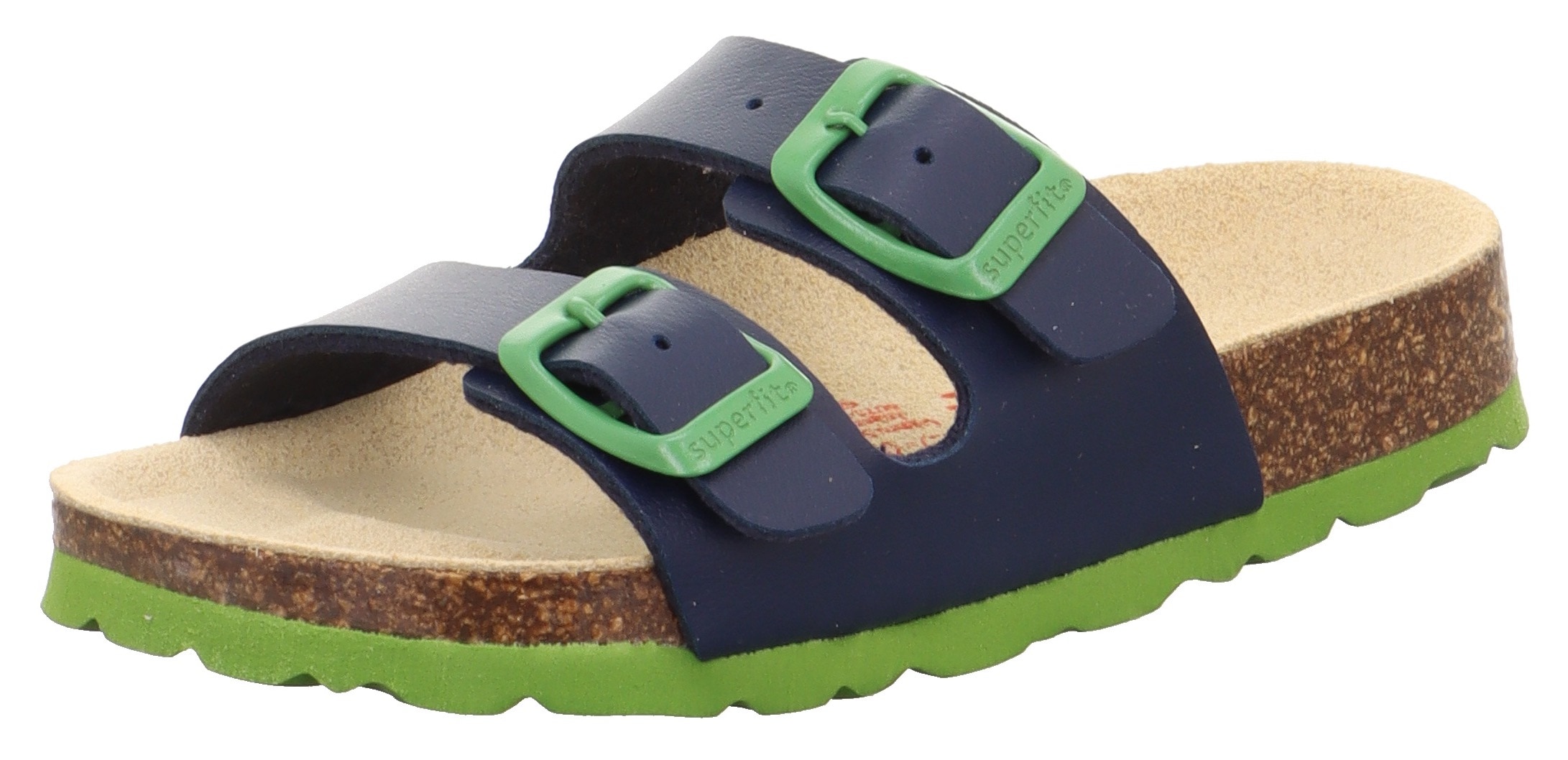 Superfit Pantolette "WMS: mittel" Schlappen, Hausschuh mit Schnallen, Größenschablone zum Download