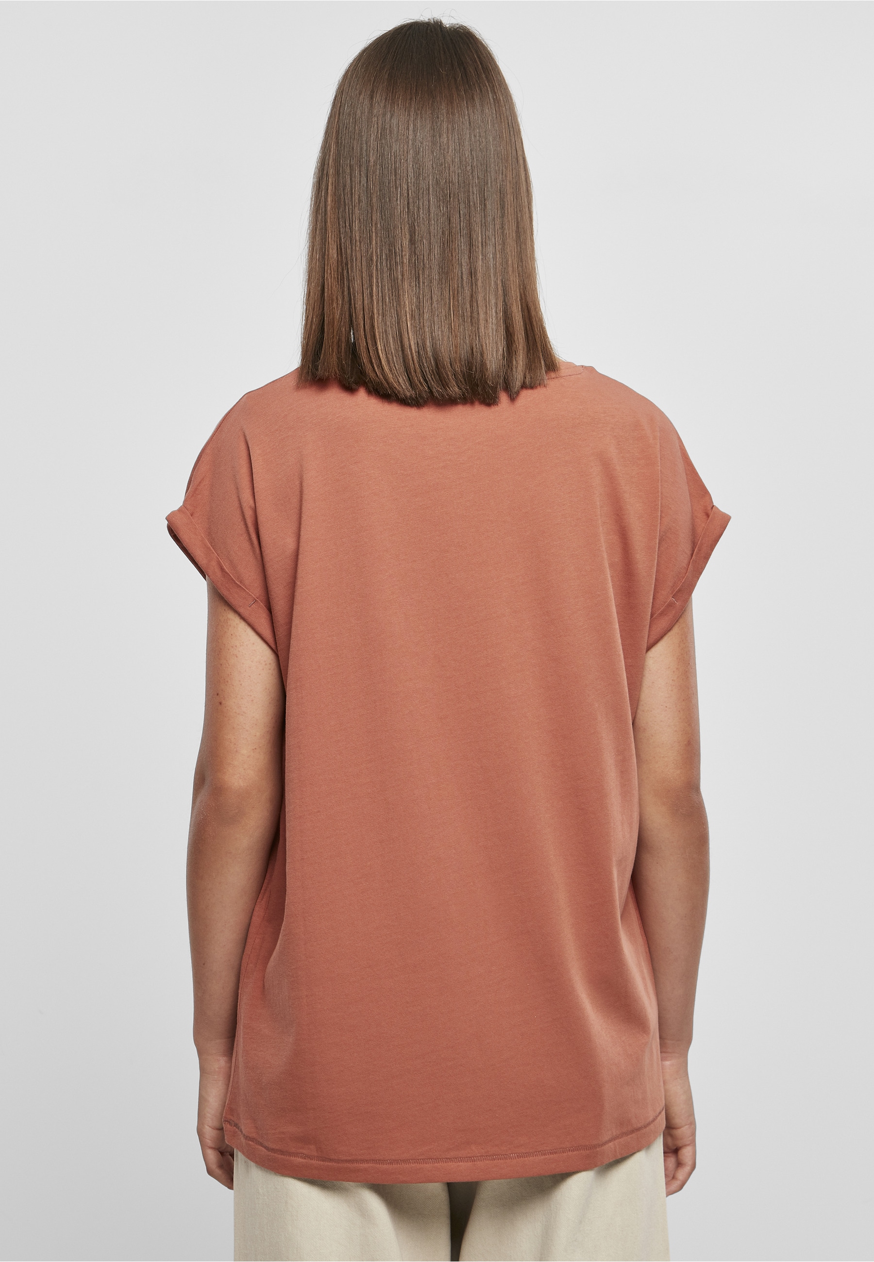 URBAN CLASSICS Kurzarmshirt »Urban Classics Damen Ladies Extended Shoulder Tee« 1 Stk.