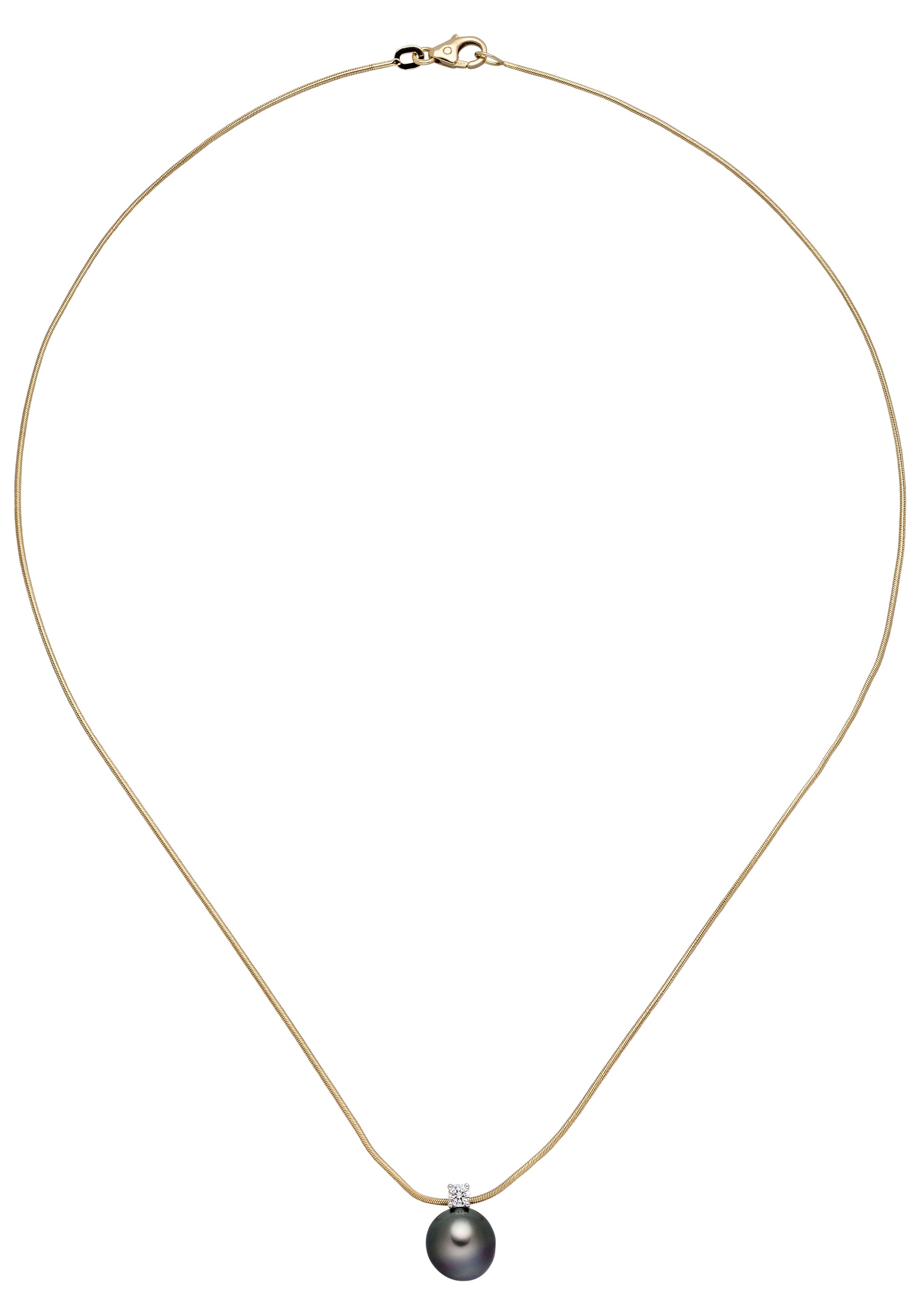 JOBO Kette mit Anhänger, 585 Gold mit Tahiti-Zuchtperle und Diamant 42 cm  bestellen | BAUR