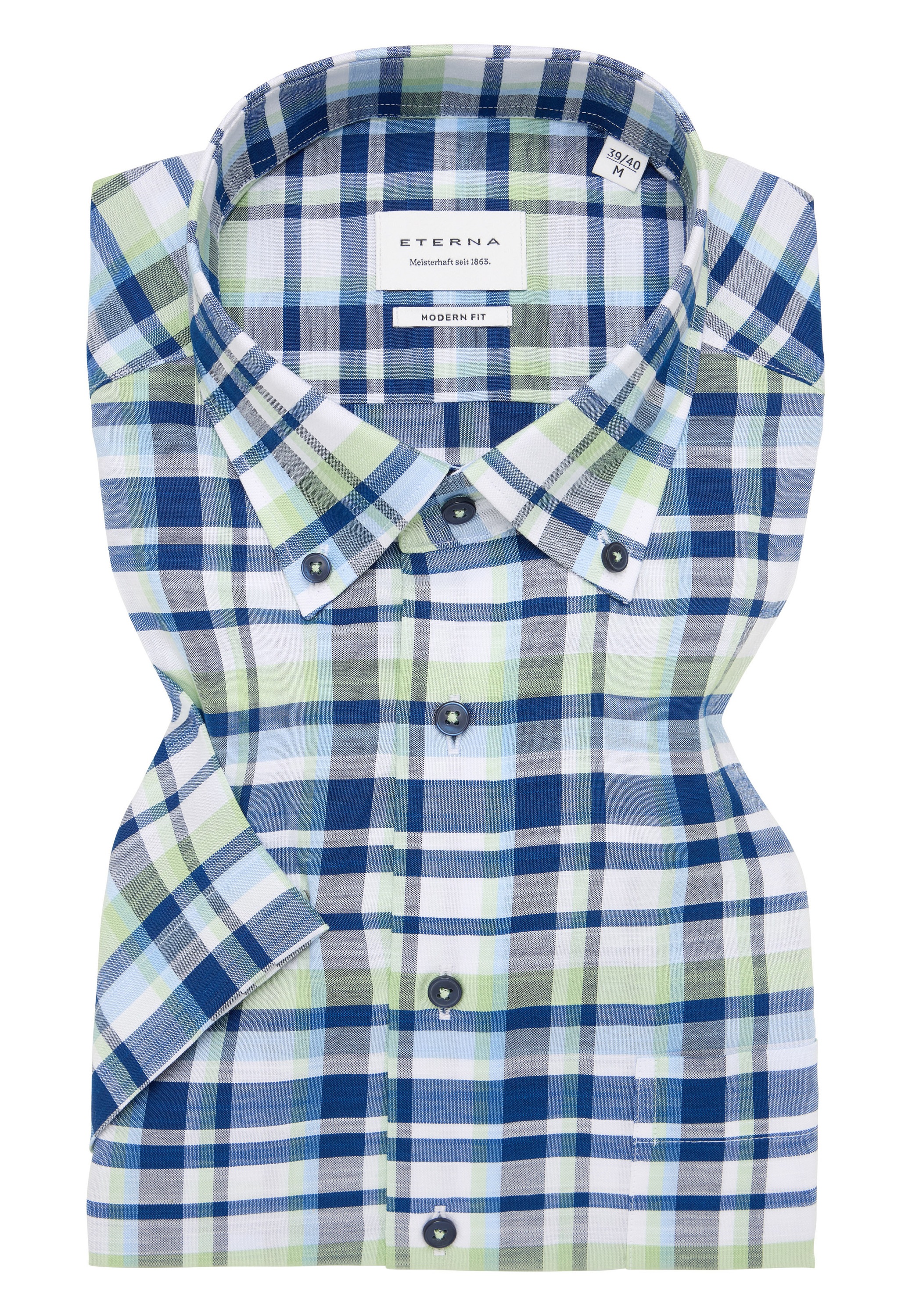 Eterna Kurzarmhemd »MODERN FIT«, EASY IRON (bügelleicht)