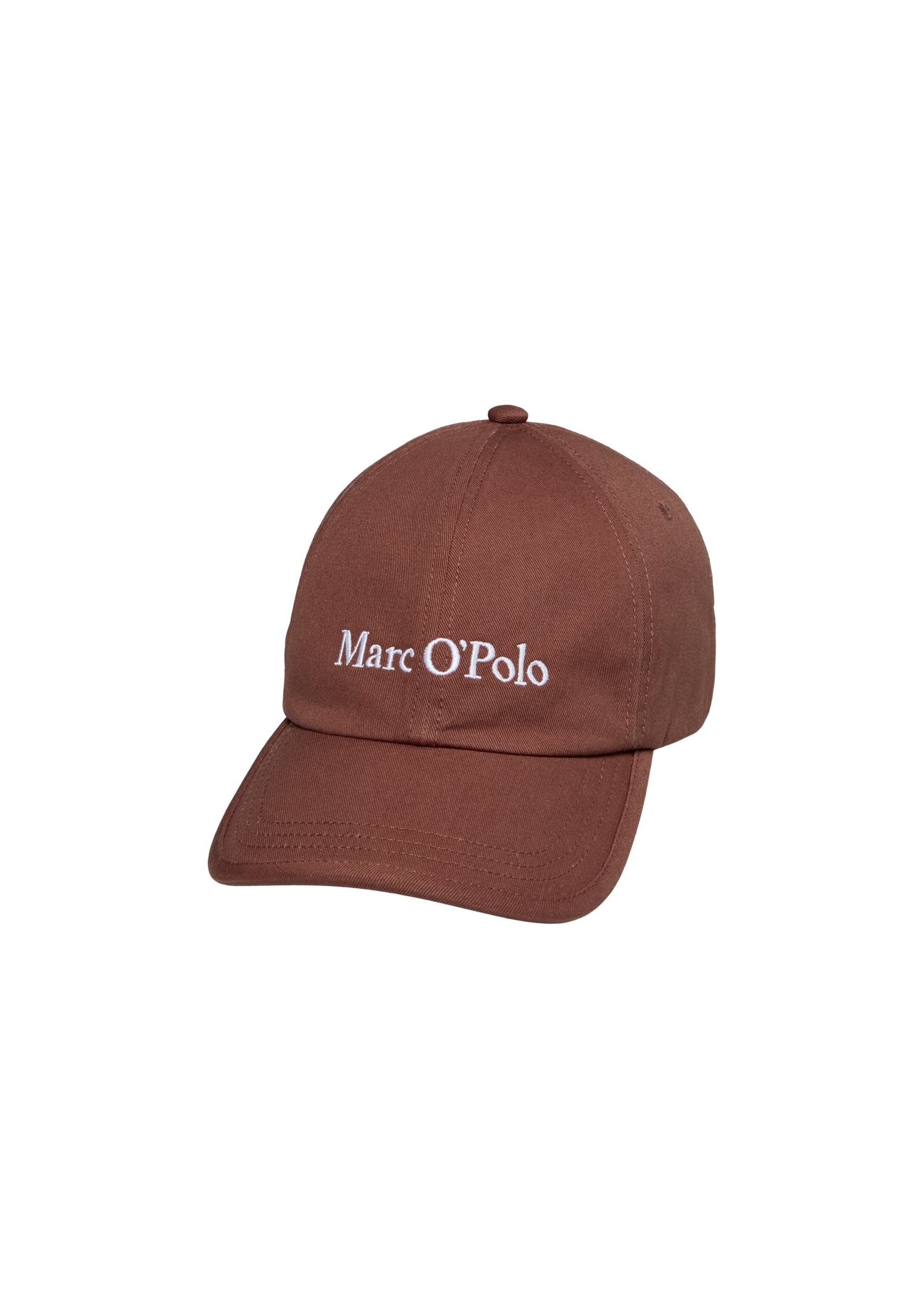 MARC O'POLO Damen Baseball Cap "aus hochwertigem Bio-Baumwoll-Twill"mid braun, unifarben, Baumwolle, Caps