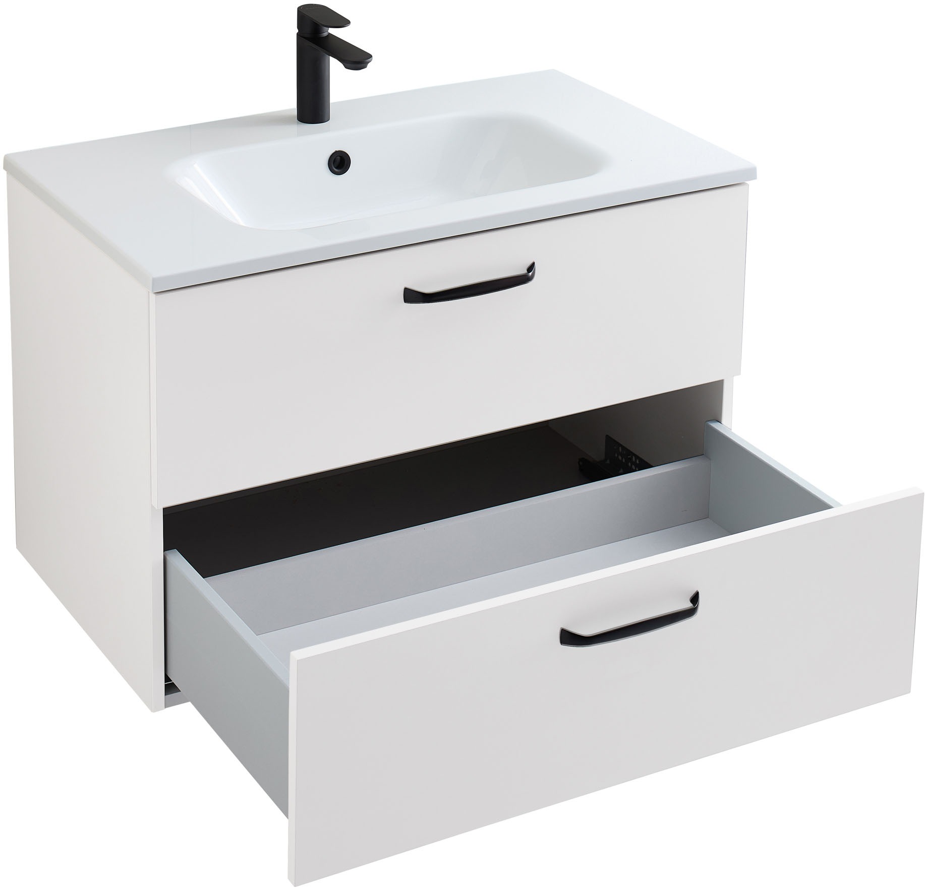 Thumbnail - Saphir Badmöbel-Set "Quickset 500, Waschtischunterschrank mit Mineralmarmorwaschtisch" 2 Stk. tlg.