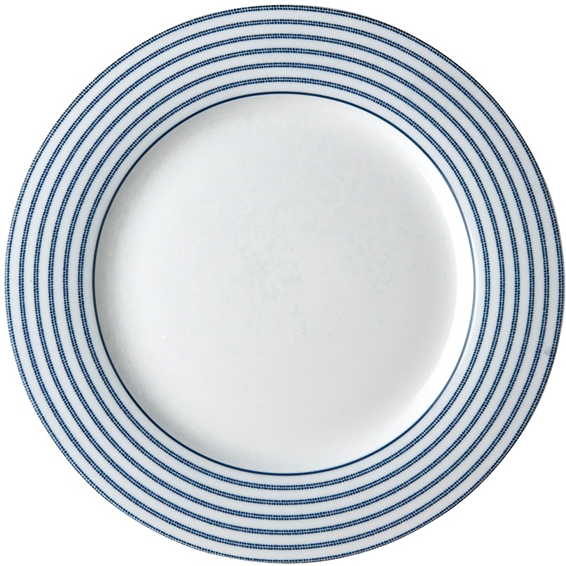 LAURA ASHLEY BLUEPRINT COLLECTABLES Frühstücksteller »Candy Stripe«, (Set, 4 St., 4 Teller), Porzellan, Ø 23 cm