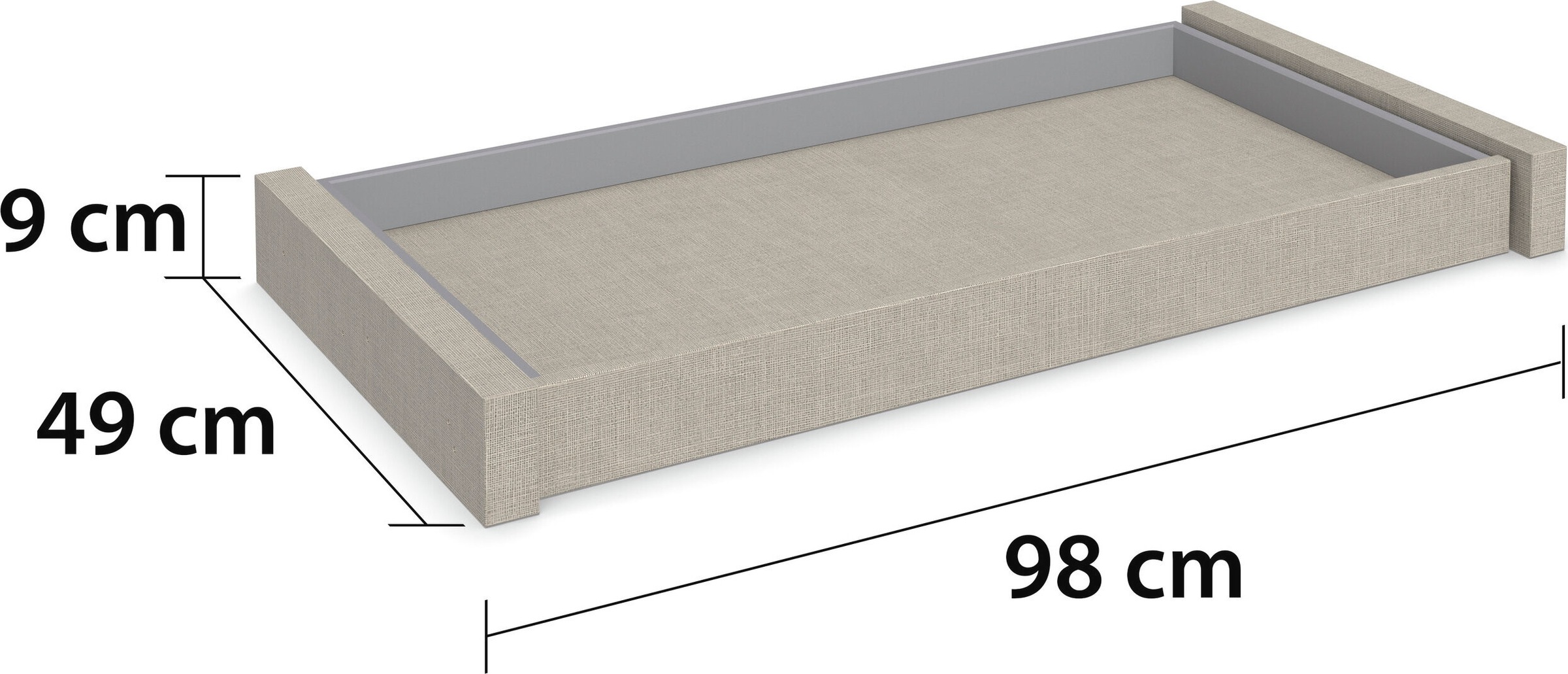 rauch Schubladeneinsatz »Zubehör für Rauch-Schränke Garderobe Kleiderschrank Schrank« Breite 98 cm, Tiefe 49 cm mit SOFT-CLOSE, Selbsteinzug MADE IN GERMANY
