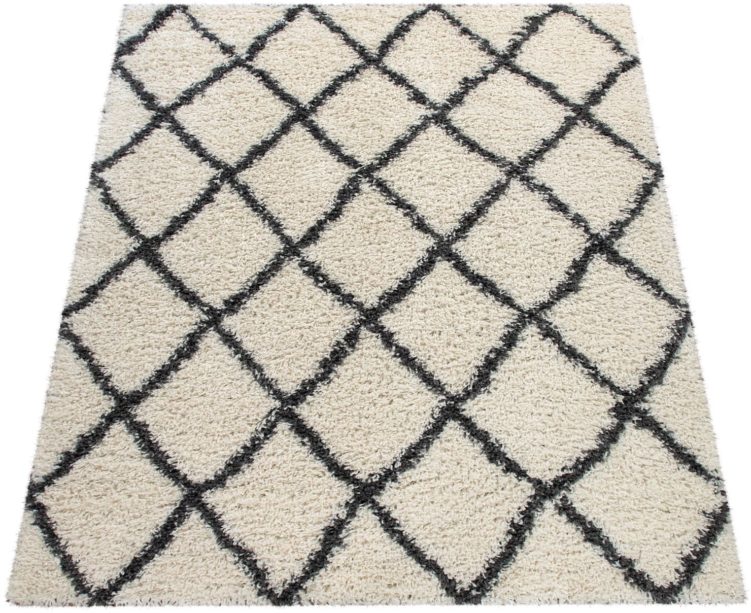 Paco Home Hochflor-Teppich "Kalmar 443" rechteckig 40 mm Höhe Scandi Design günstig online kaufen