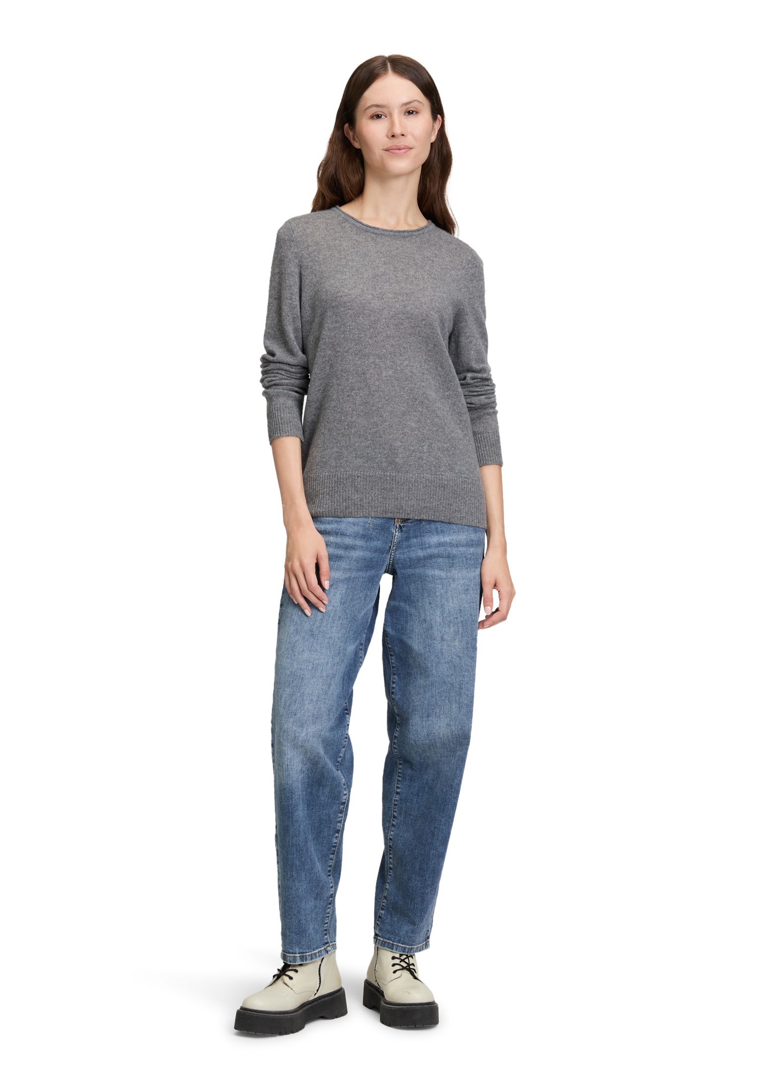 Cartoon Strickpullover »Cartoon Damen Kaschmir-Pullover mit Rundhalsausschnitt«, (1 tlg.)