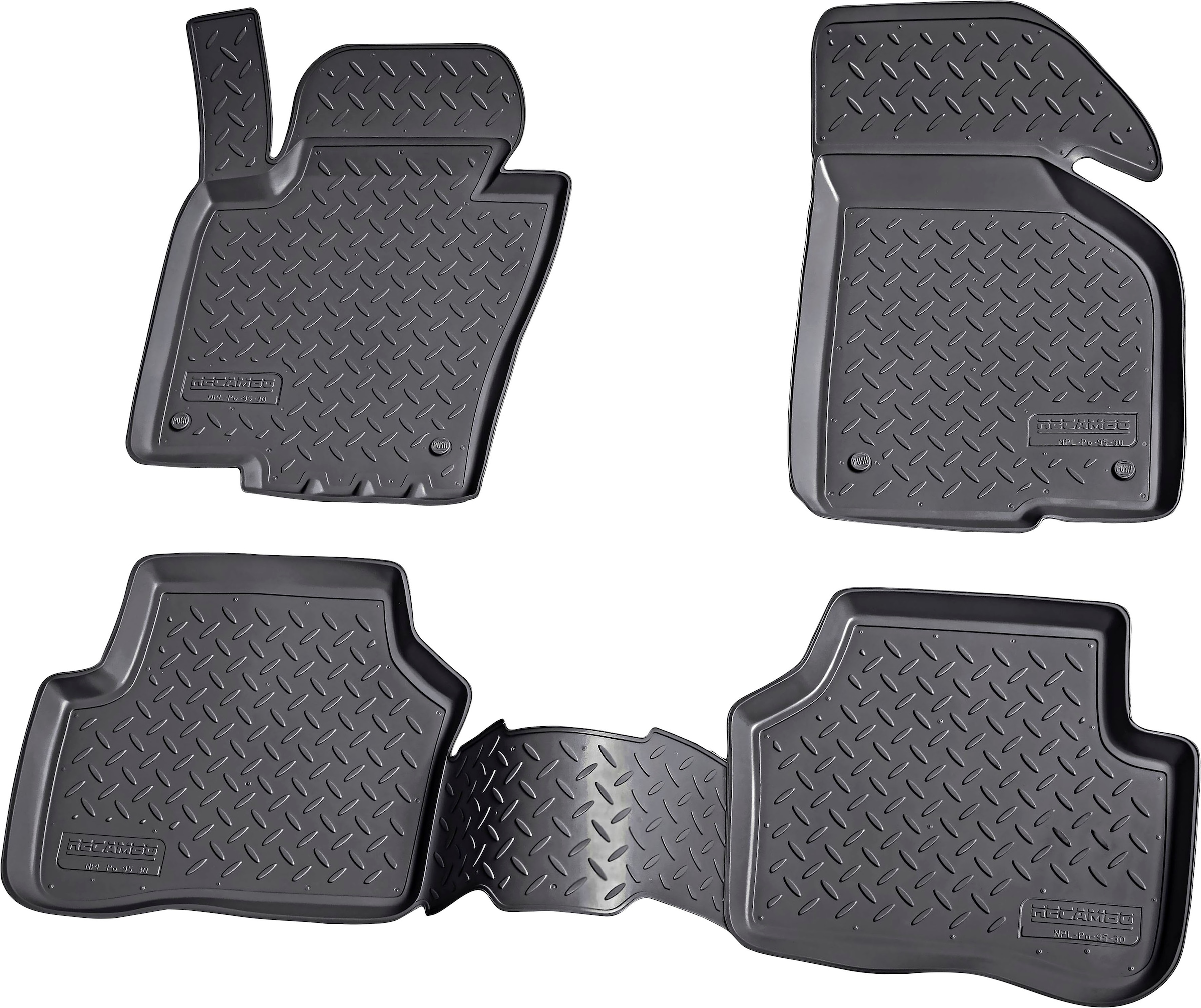 VW, Passat, Passform-Fußmatten 4 »CustomComforts«, Passform RECAMBO St.), perfekte B7 2010 | - (Set, 3C 2014, BAUR