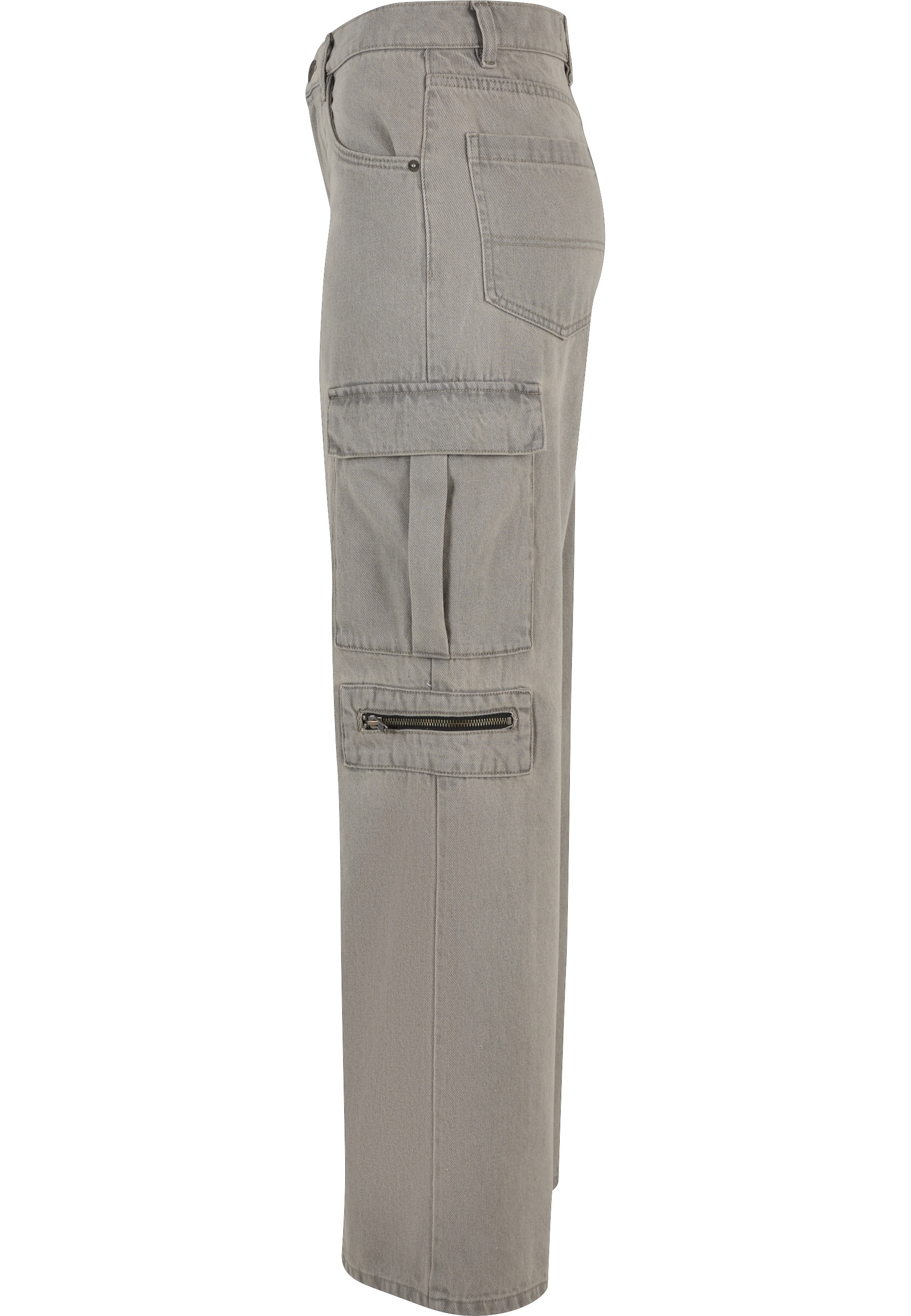 URBAN CLASSICS Cargohose »Urban Classics Ladies Loose Utility Denim Pants«