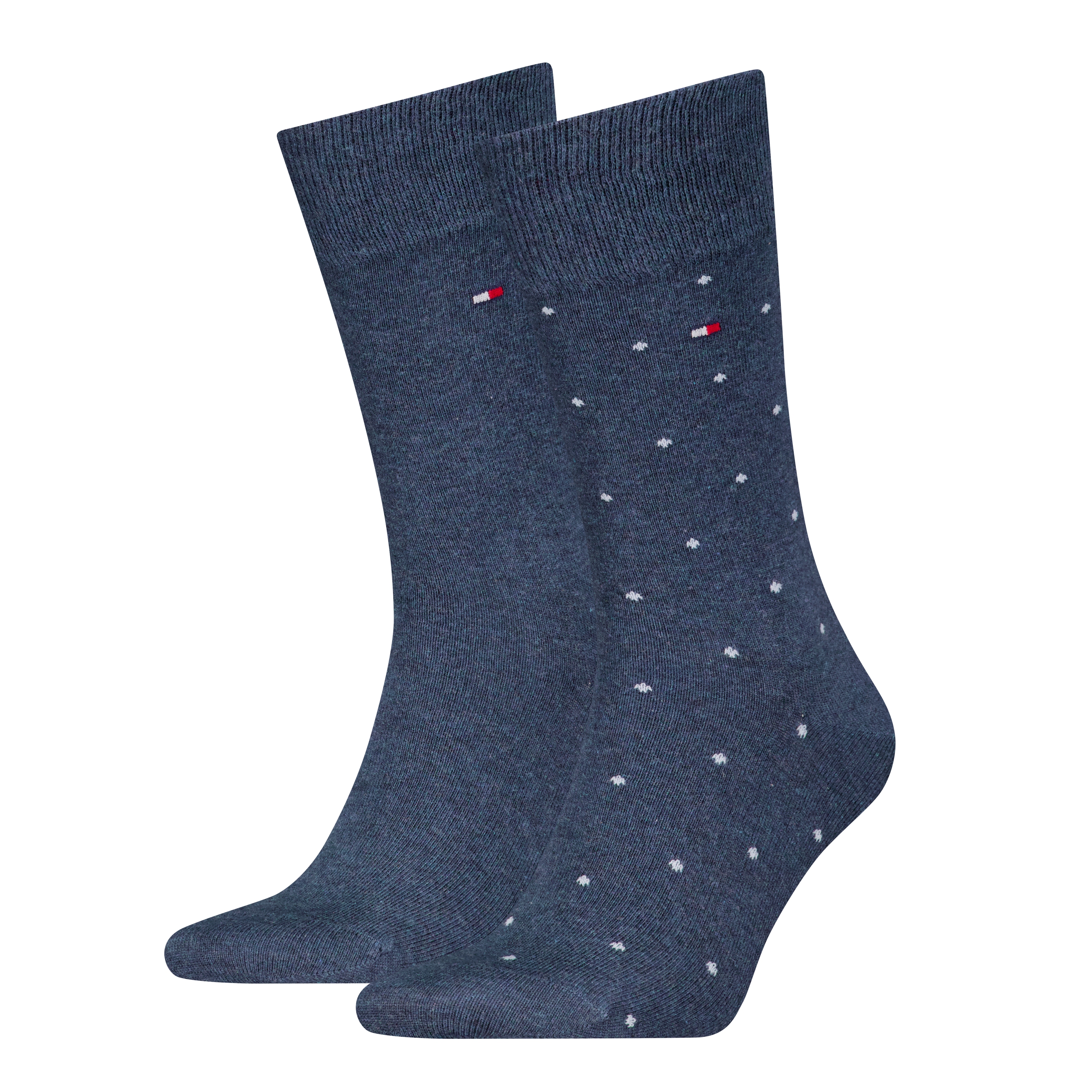Tommy Hilfiger Socken "TH MEN SOCK 2P DOT" 2 Paar, 2 Paar tlg. mit klassischer Markenprägung