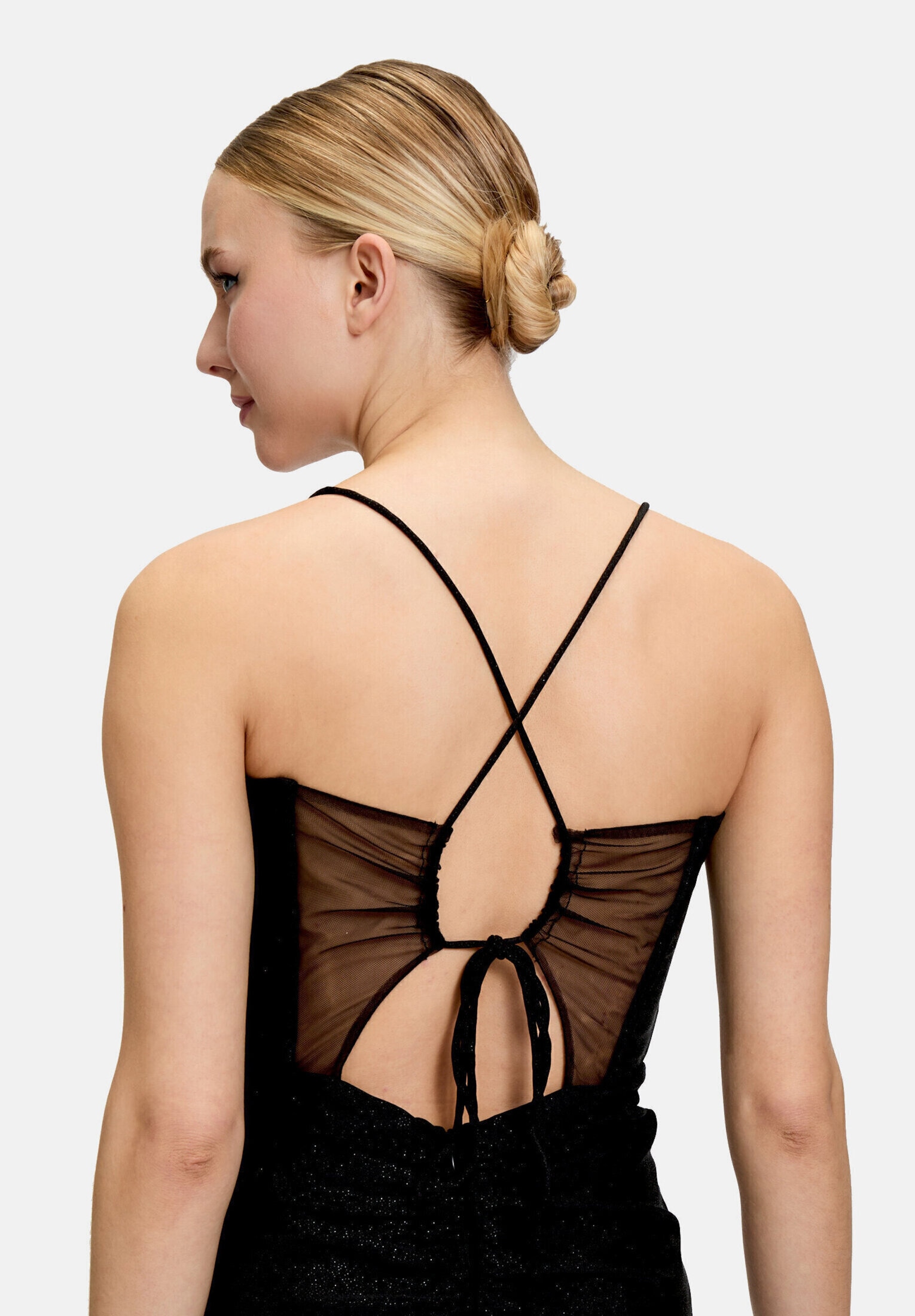 Vera Mont Abendkleid »Damen im Glitzer-Look« Ohne Tasche Wickel-Design