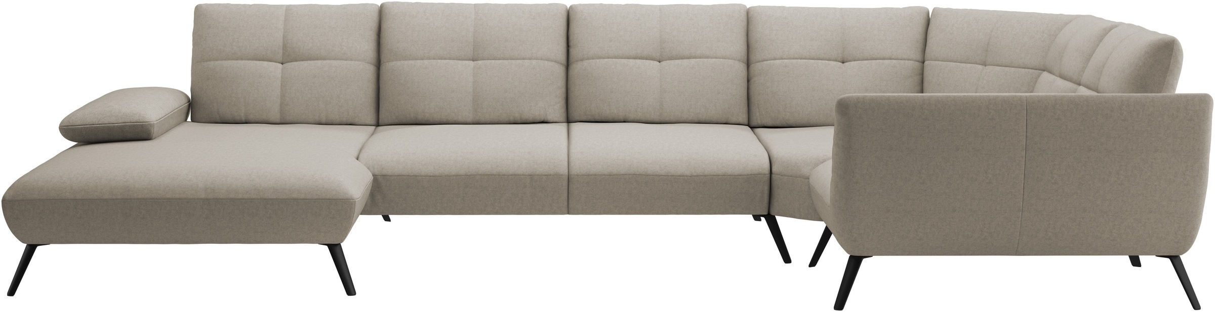 OTTO home Wohnlandschaft "Mikado U-Form" inkl. Sitztiefenverstellung und Ar günstig online kaufen